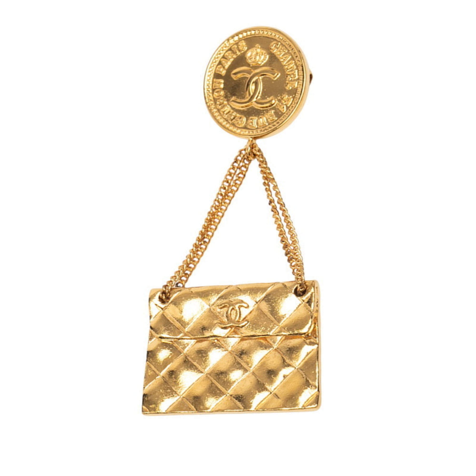 CC Logo Medal Brooch Metal