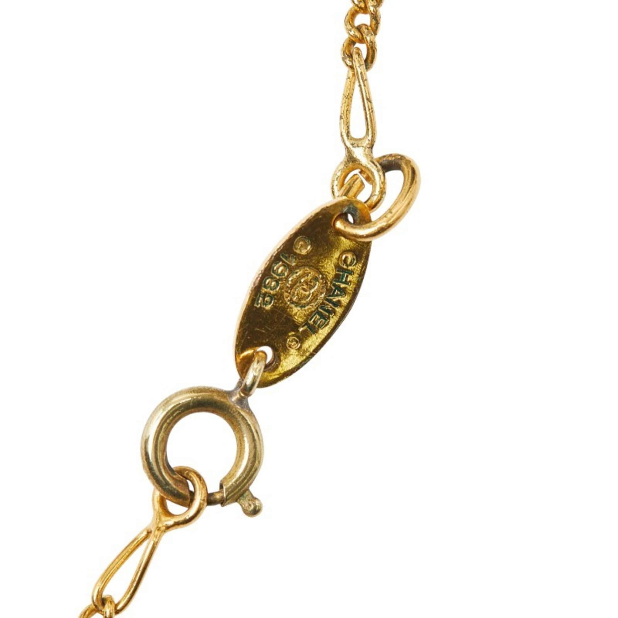 CC Logo Pendant Necklace Metal