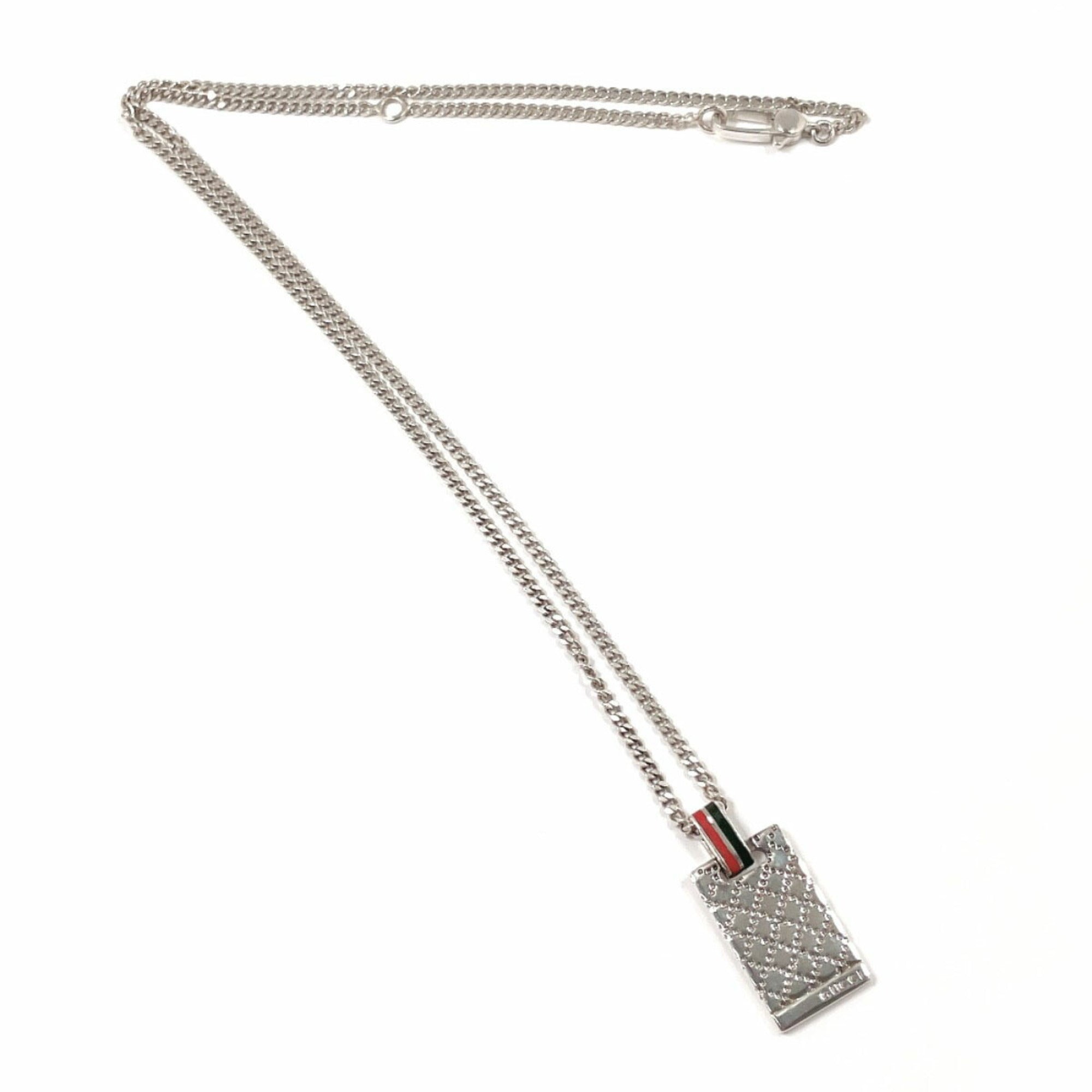 Diamante Sherry Pendant Necklace Sterling Silver