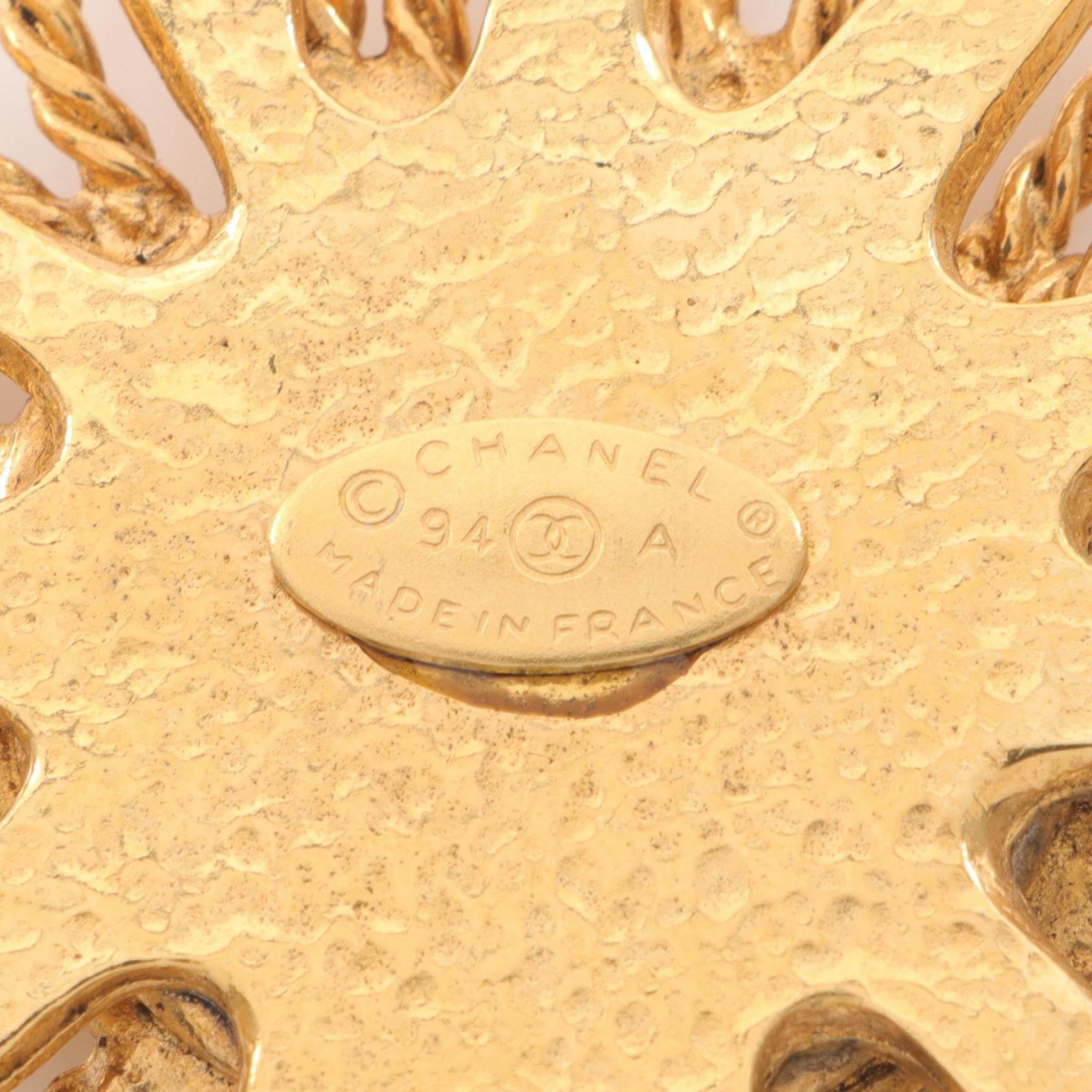 CC Logo Brooch Metal