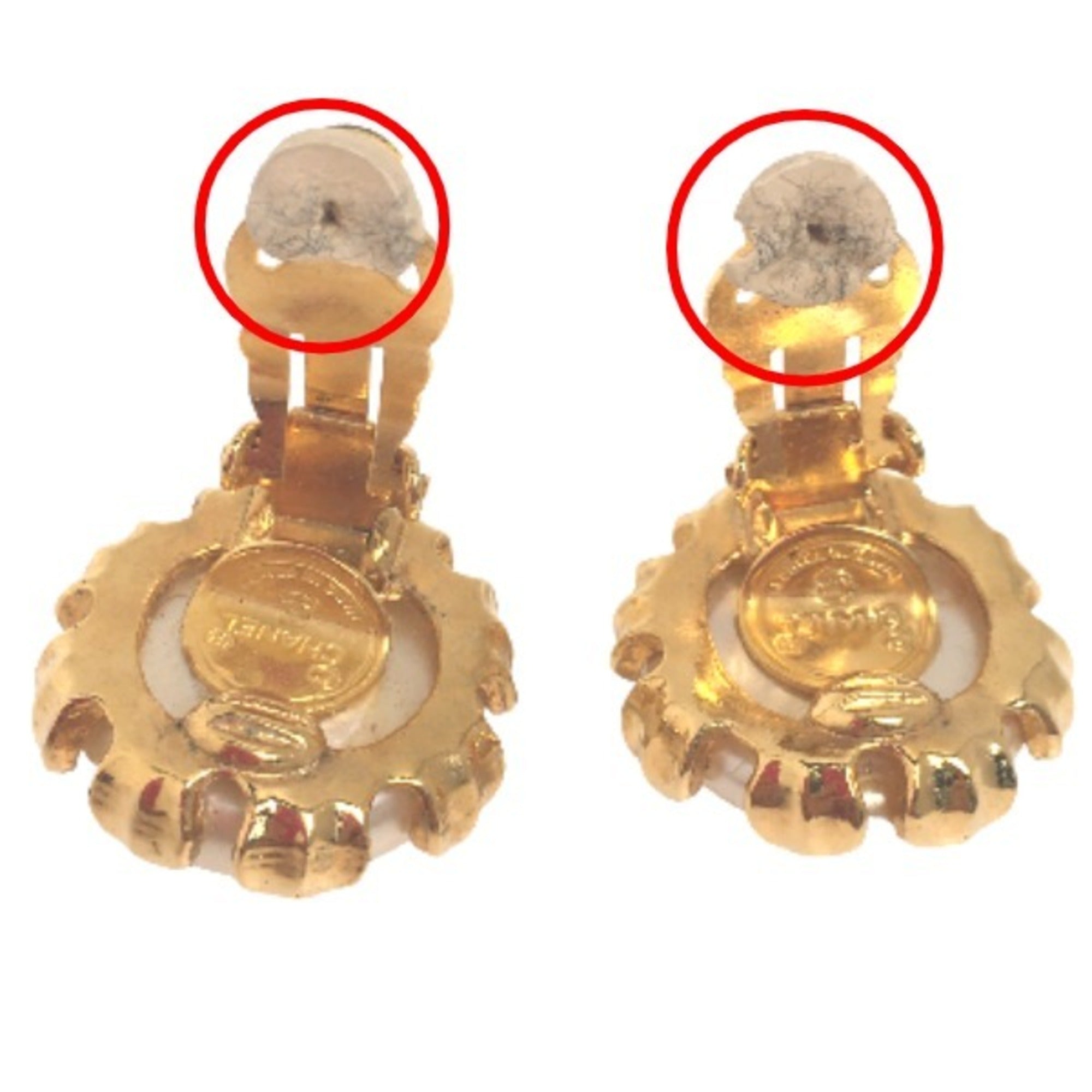 Clip-On Earrings Clip-On Gold-Tone Metal