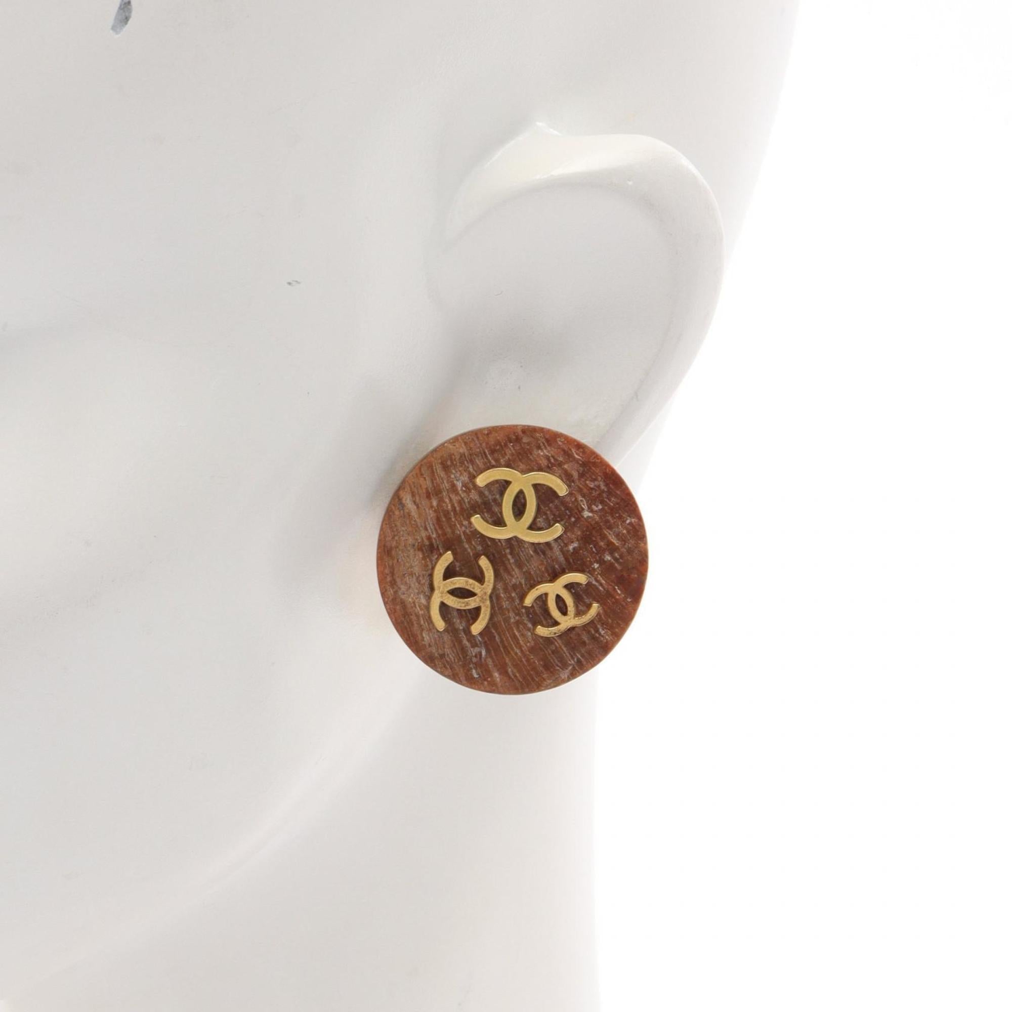 CC Logo Clip-On Earrings Metal