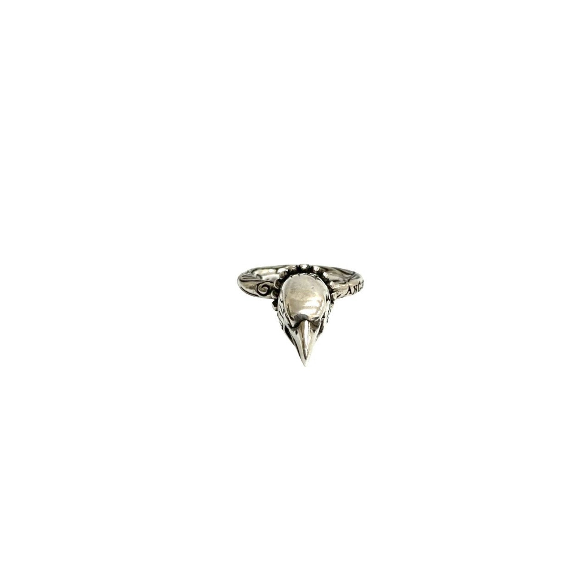 Anger Forest Eagle Head Ring Sterling Silver