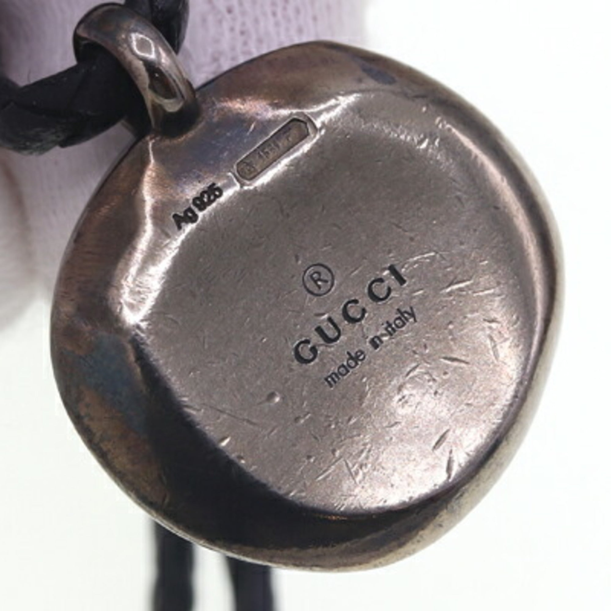 Crest Coin Pendant Necklace Sterling Silver