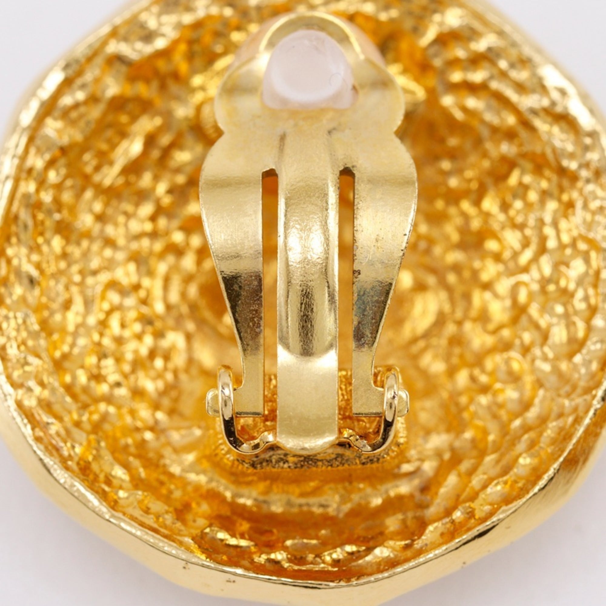 Vintage Earrings Gold-Tone Metal