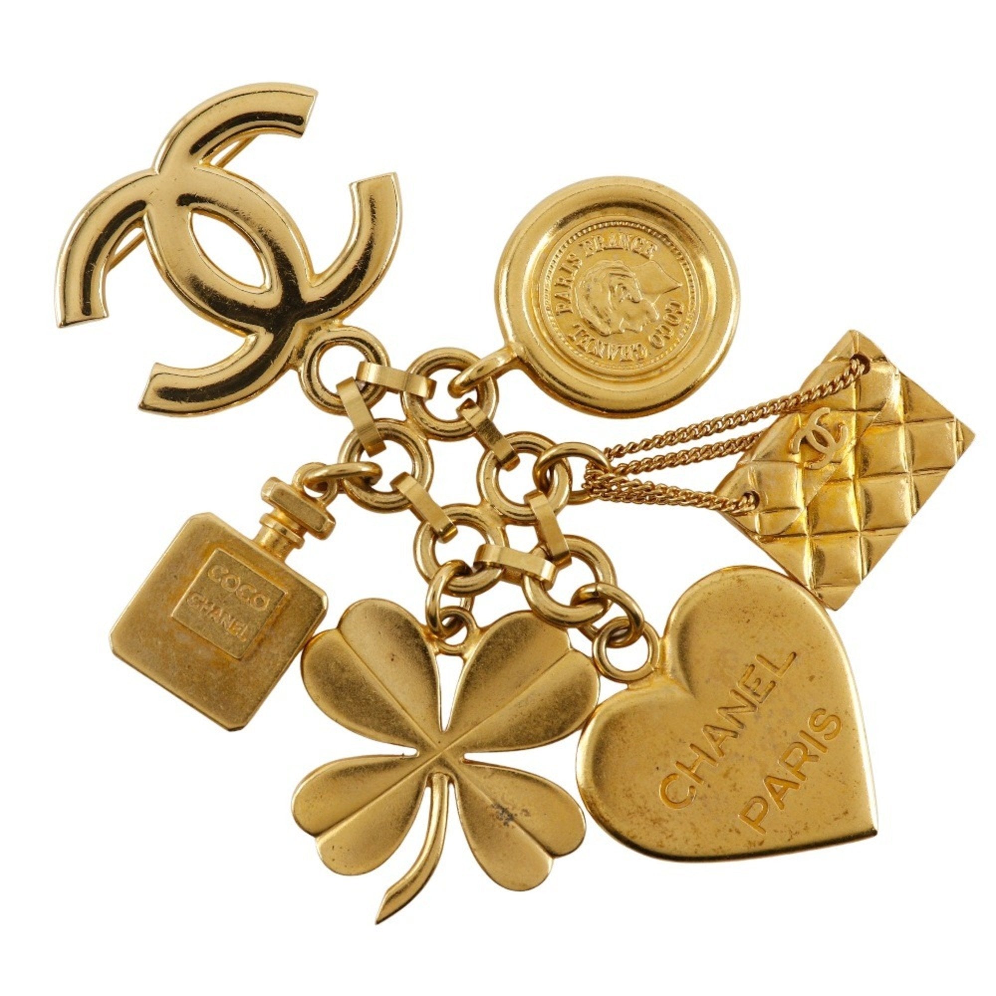 CC Logo Brooch Metal