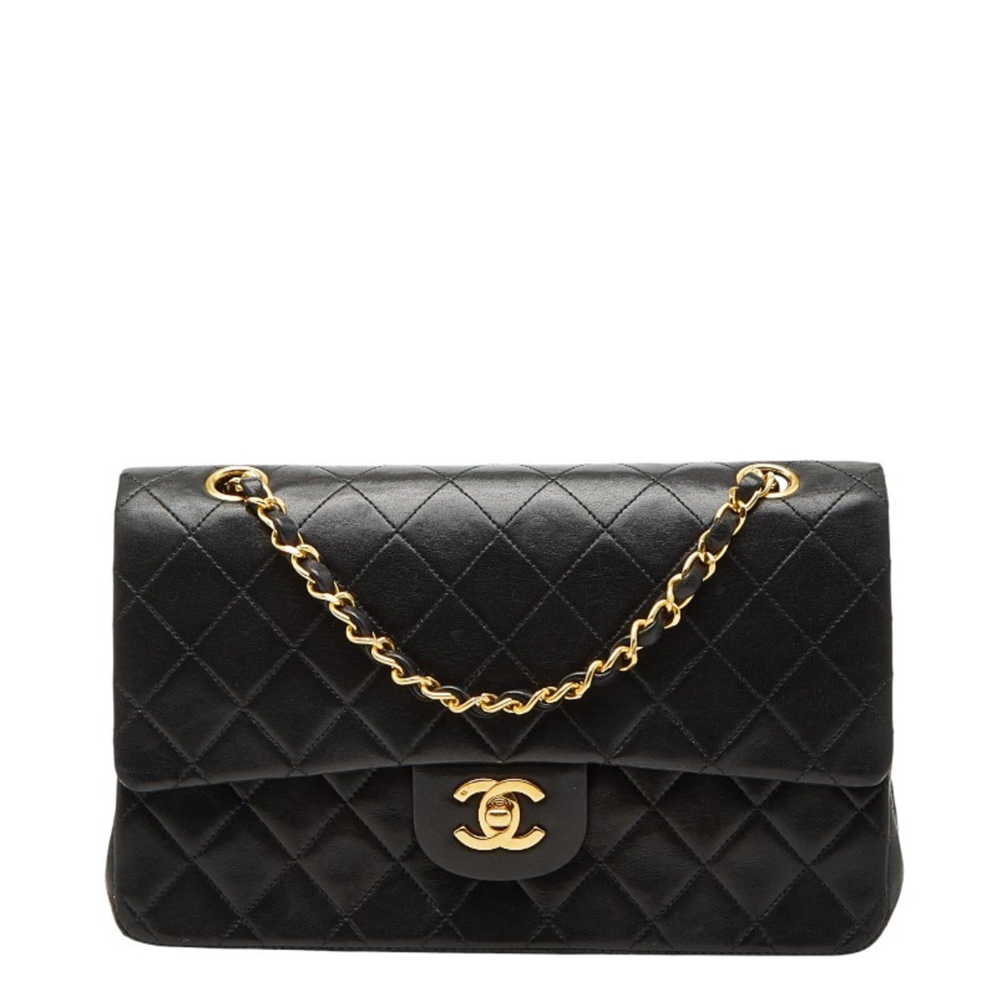 Vintage Classic Double Flap Bag Quilted Lambskin Medium