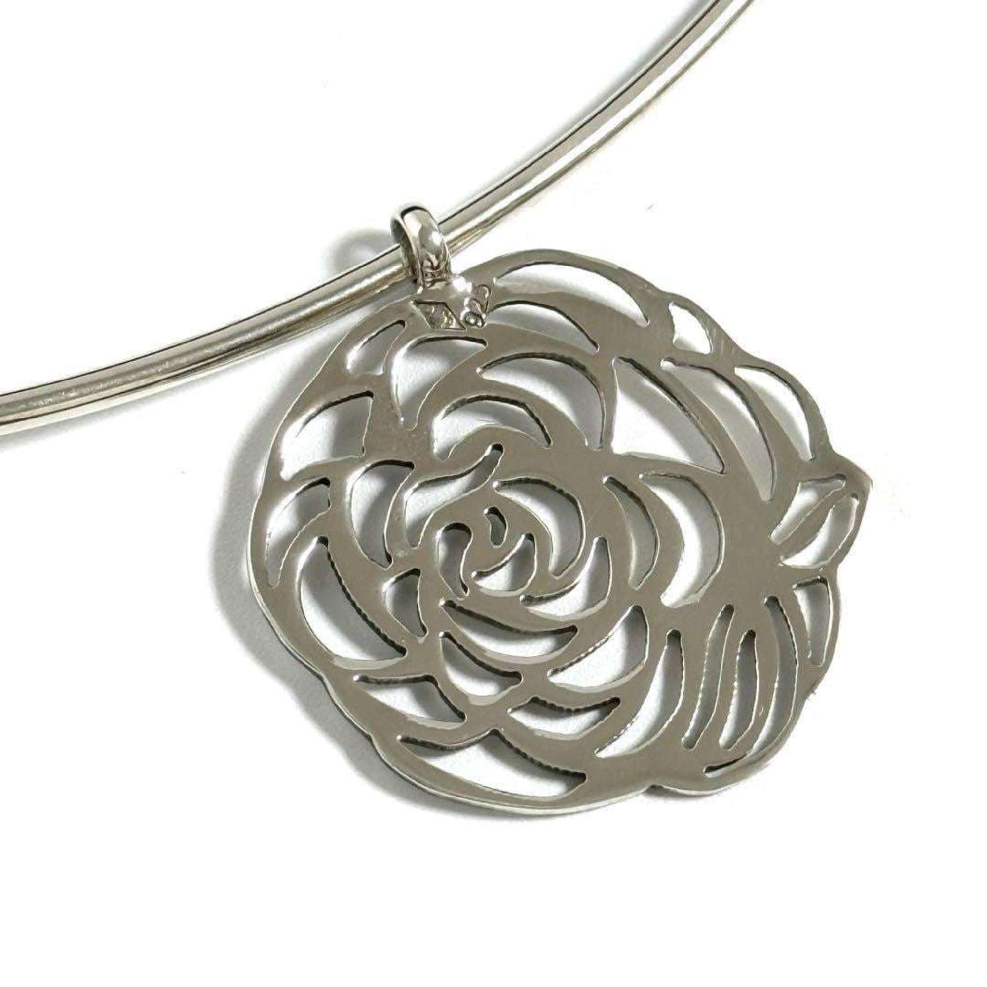 Camellia Pendant Necklace Sterling Silver