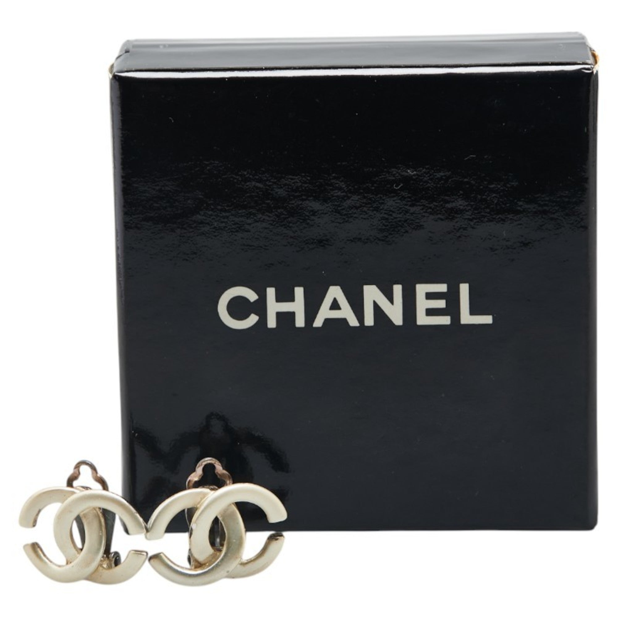 CC Logo Clip-On Earrings Metal