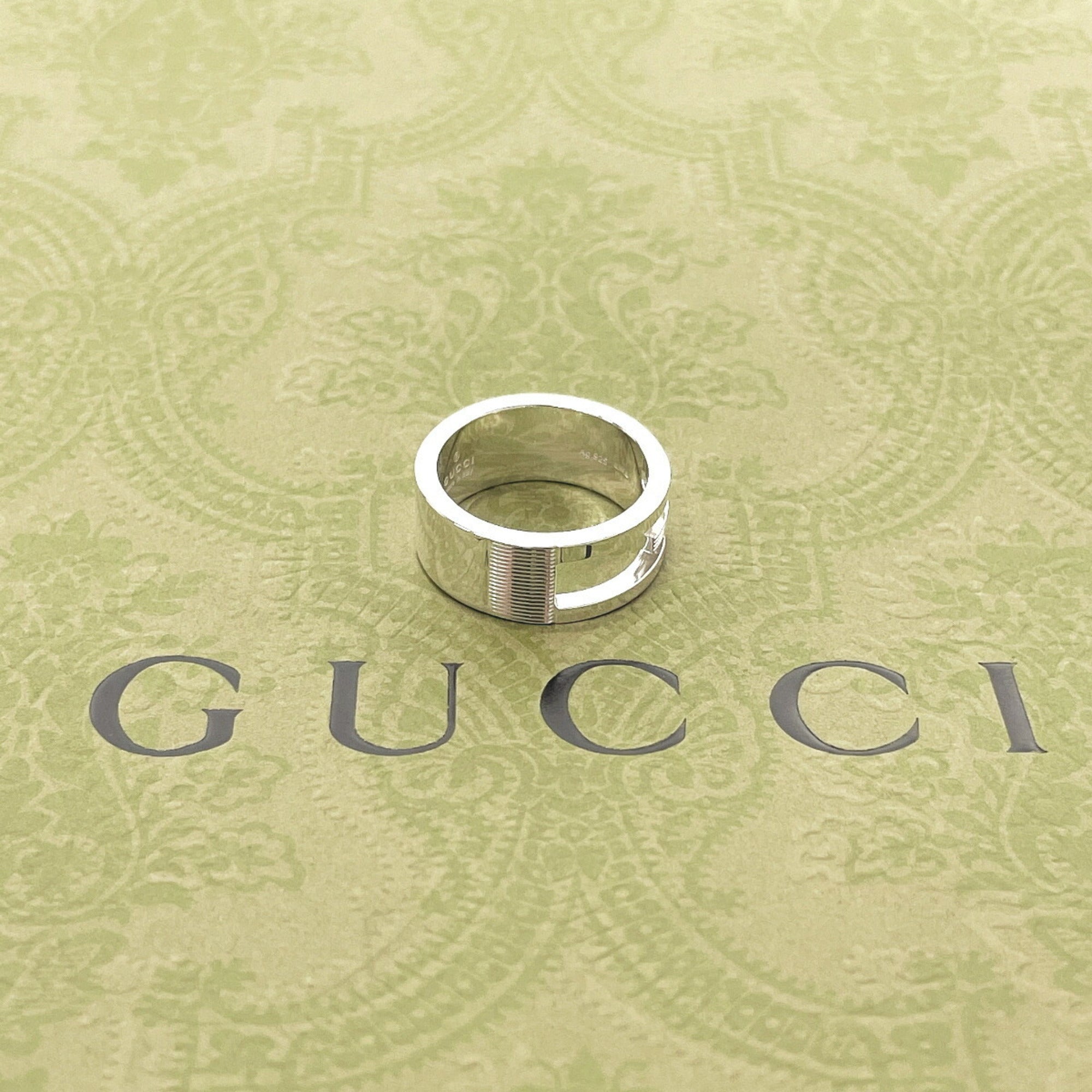 Cutout G Ring Sterling Silver