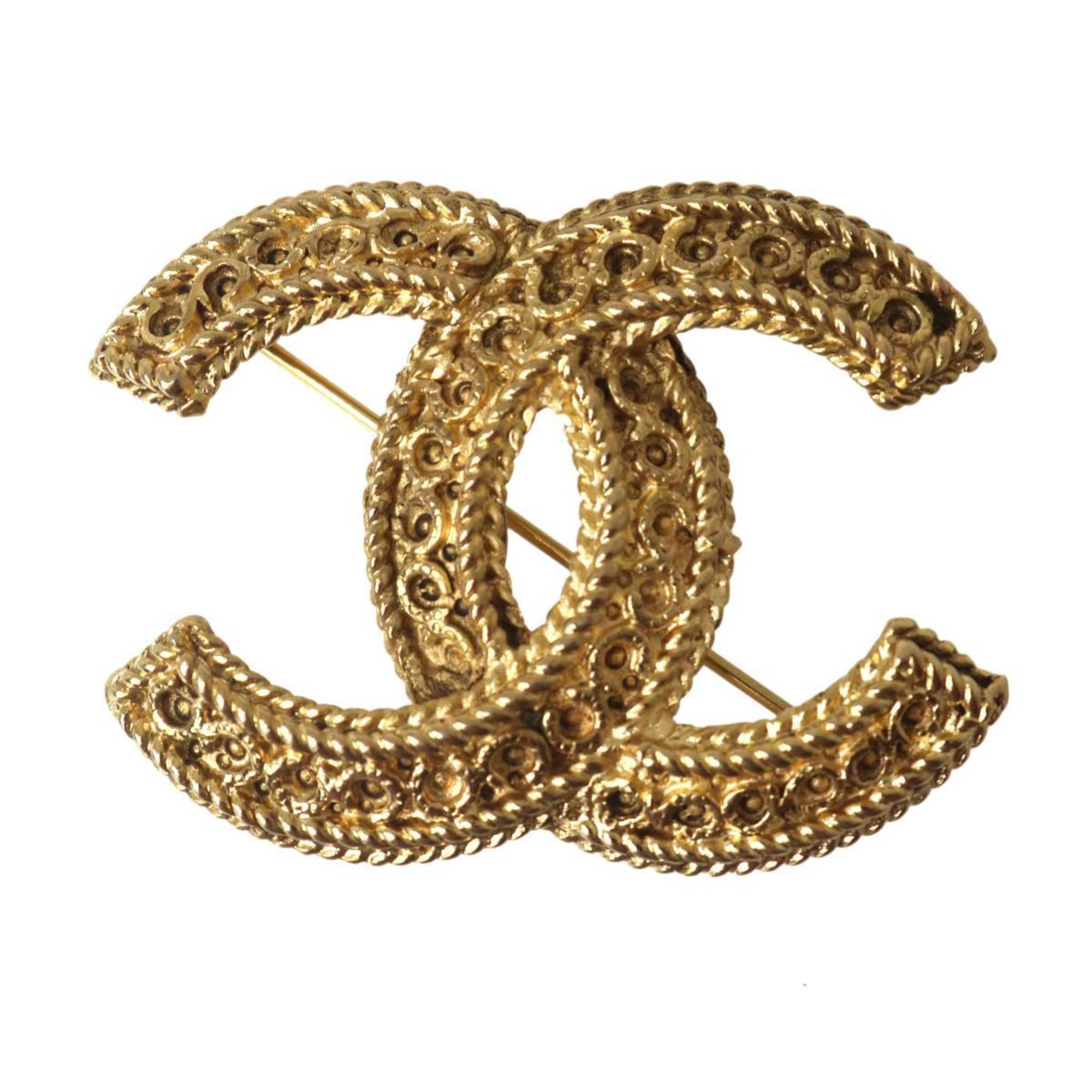 CC Logo Brooch Metal