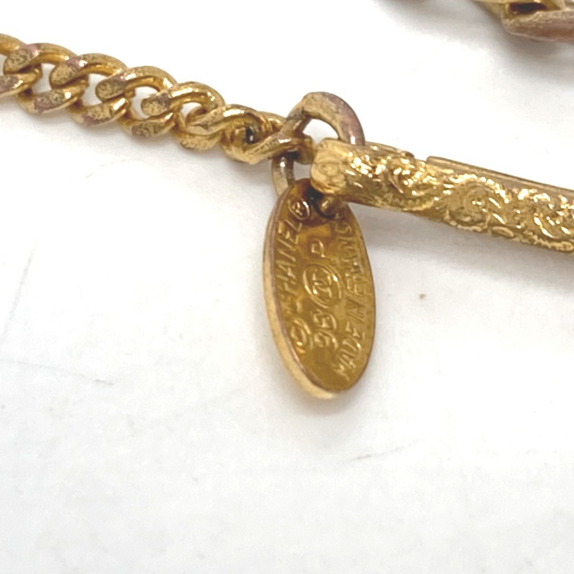 CC Logo Bracelet Gold-Tone Metal