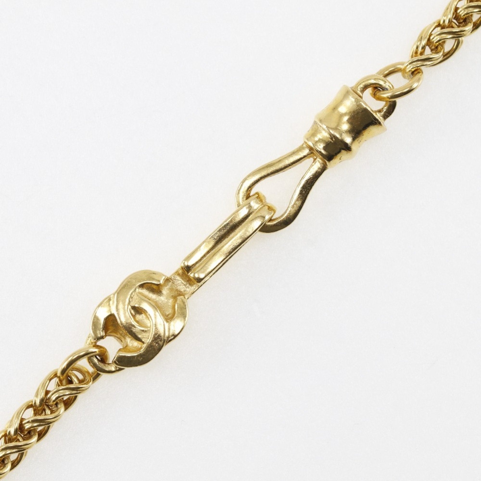 CC Logo Pendant Necklace Metal