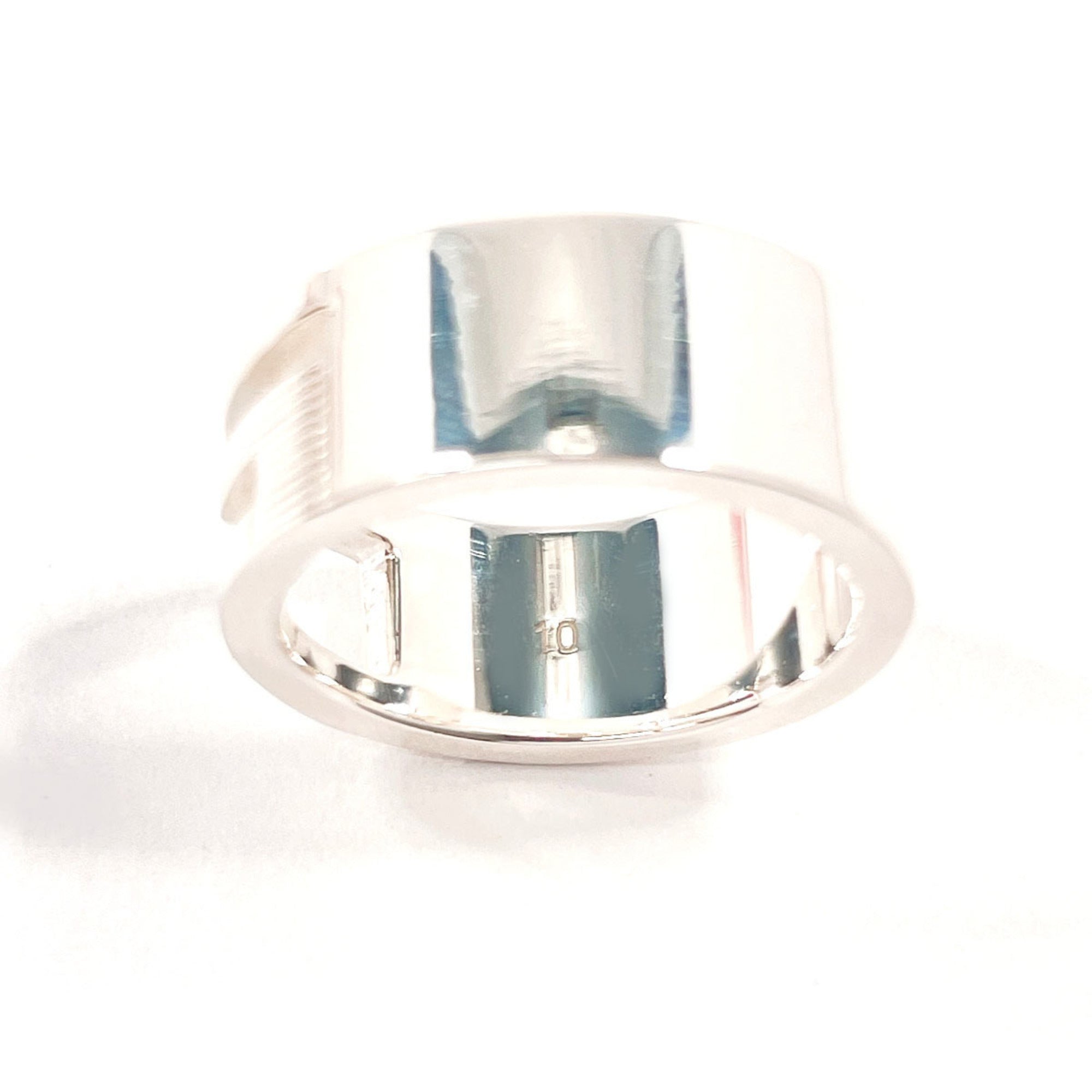 Cutout G Ring Sterling Silver