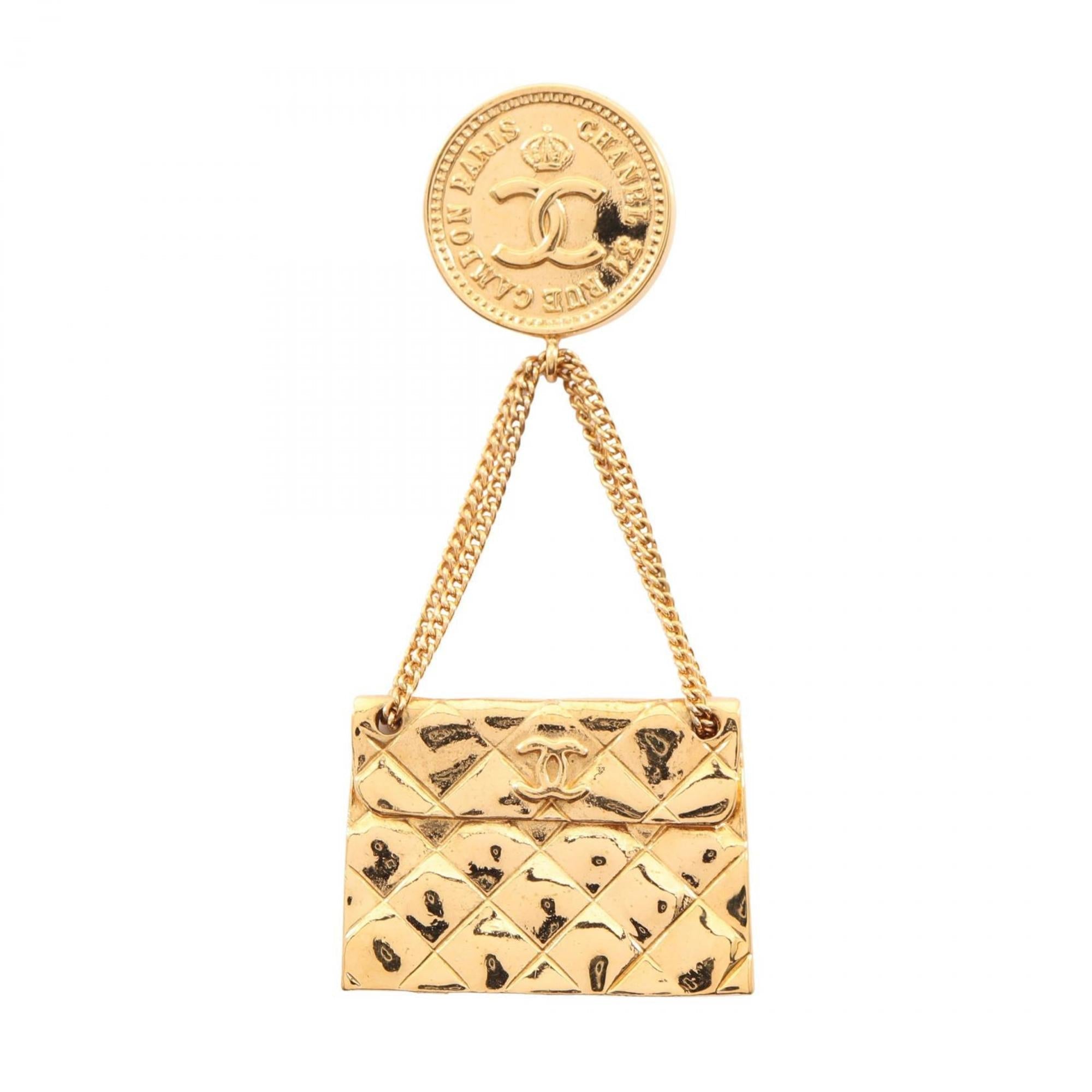 CC Logo Brooch Metal