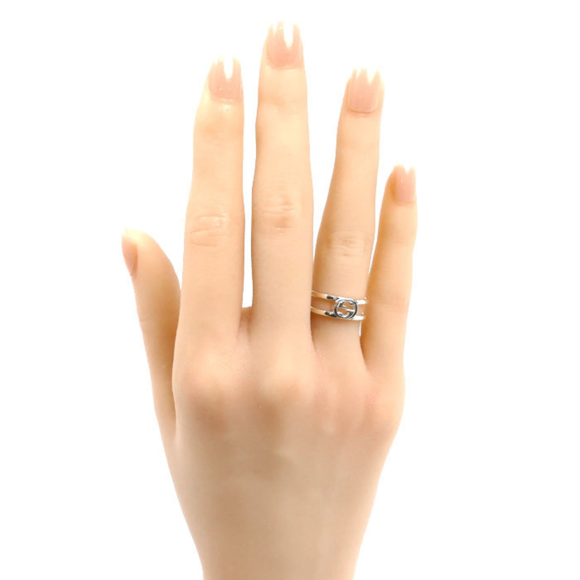 Interlocking G Ring Sterling Silver
