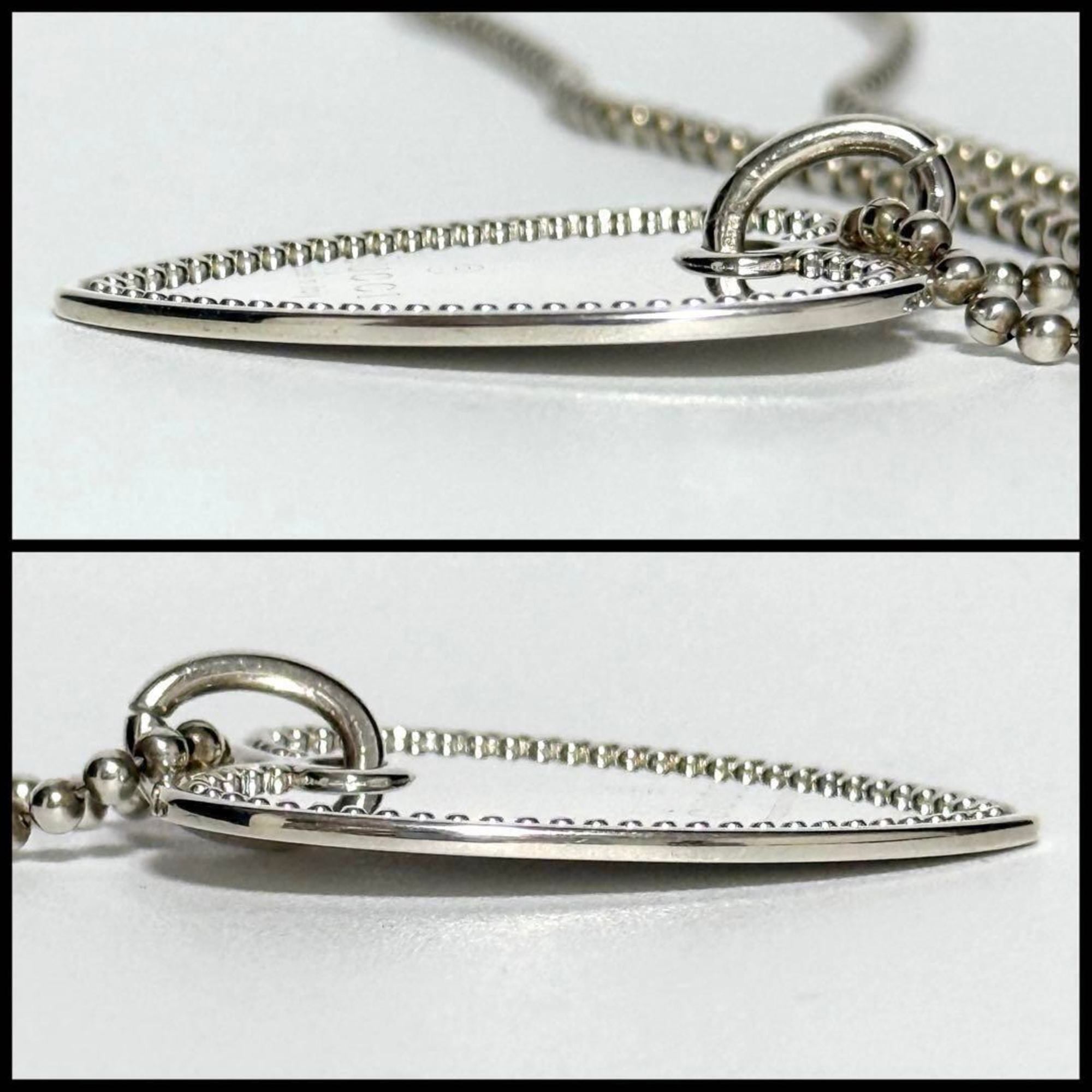 Pendant Necklace Trademark Heart Tag Sterling Silver