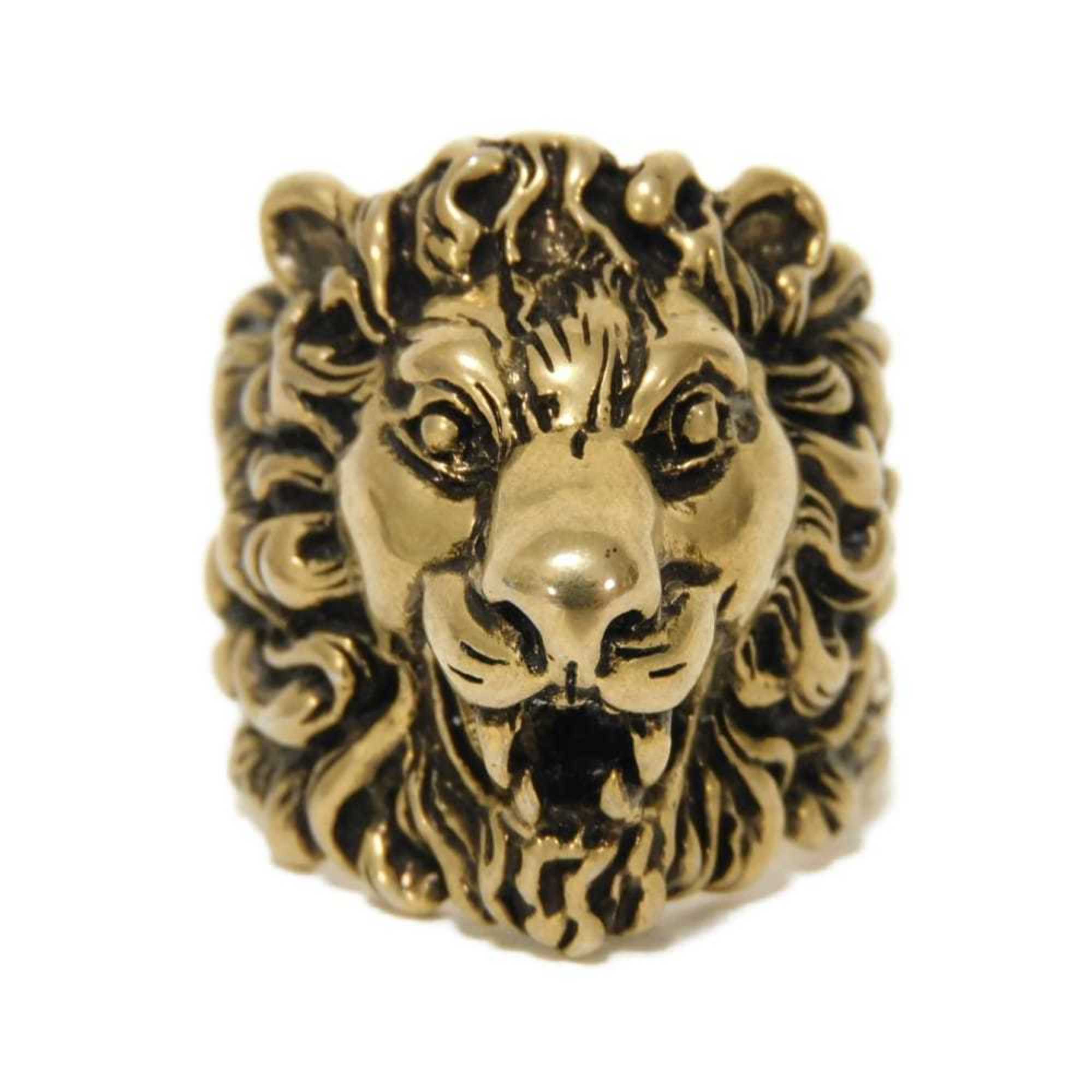Lion Head Ring Gold
