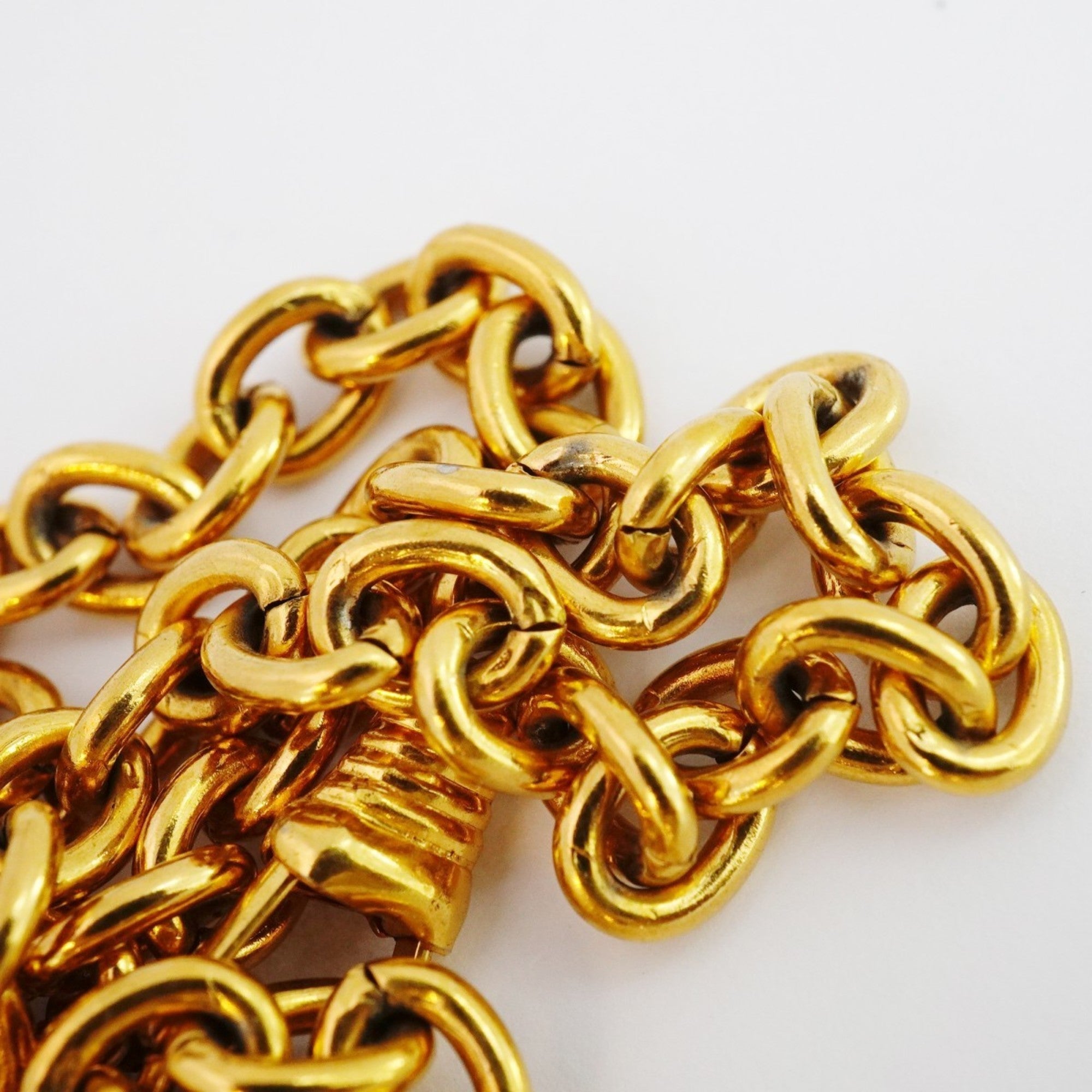CC Logo Pendant Necklace Metal