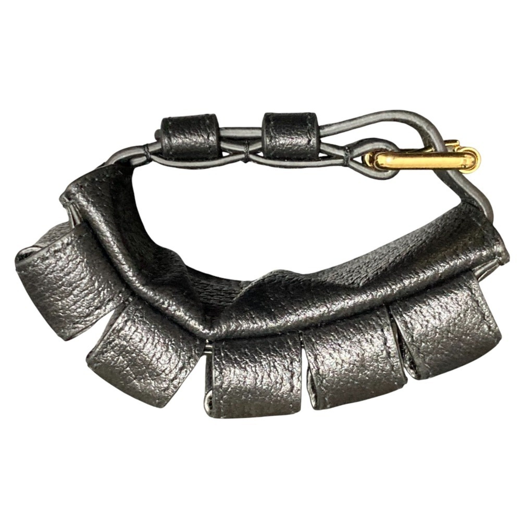 Leather Bracelet Lipstick Case Black