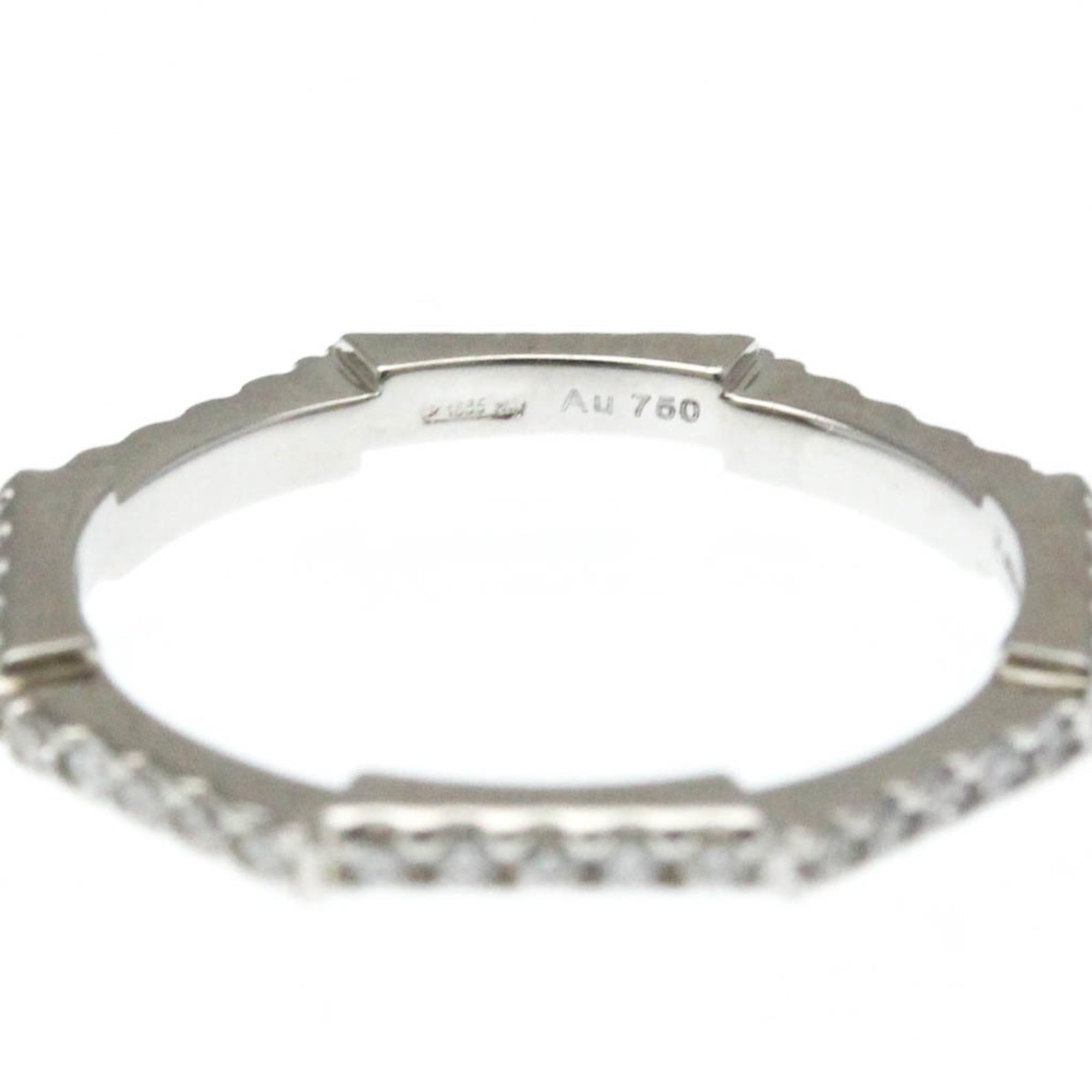 Band Ring 18K White Gold With Diamond
