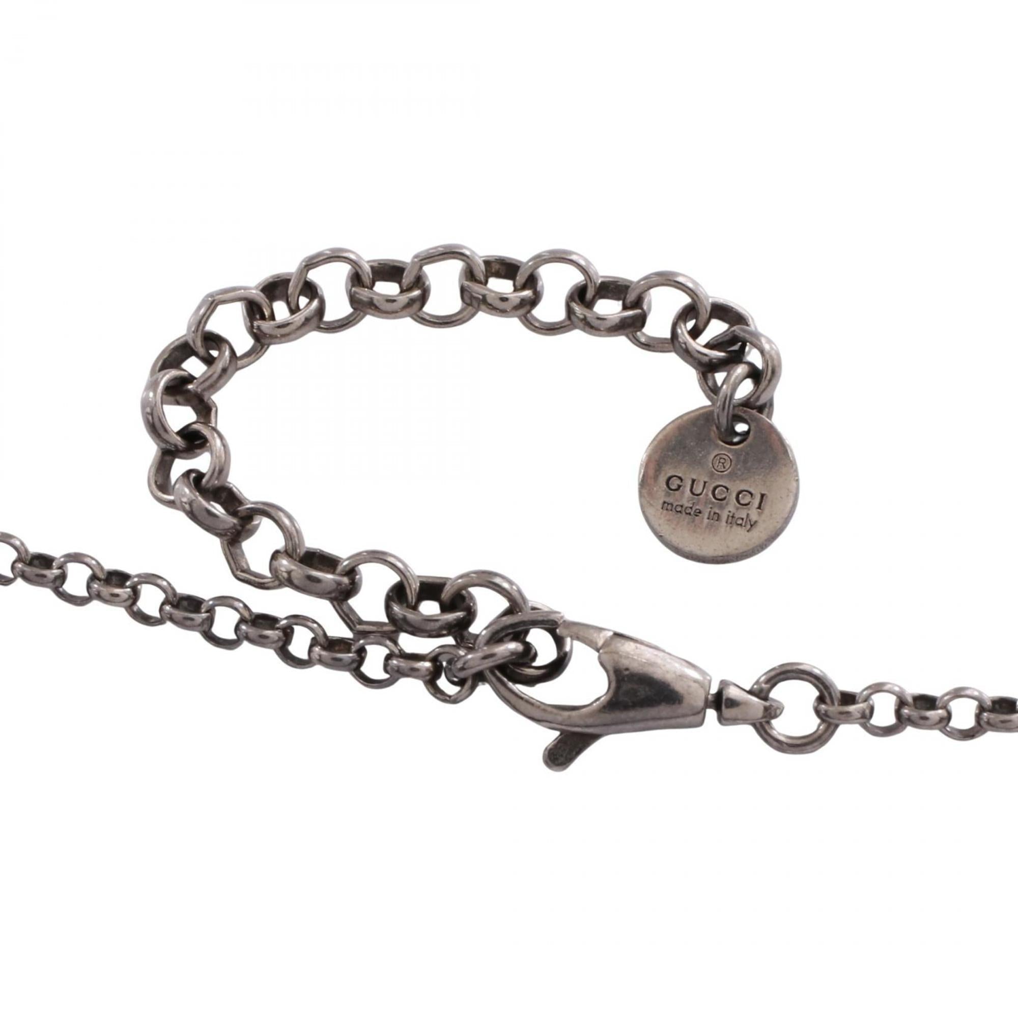 Interlocking G Pendant Necklace Sterling Silver