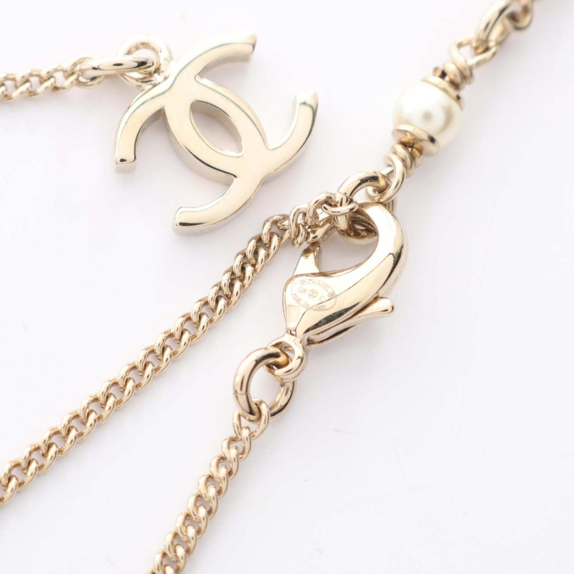 CC Logo Pendant Necklace Metal