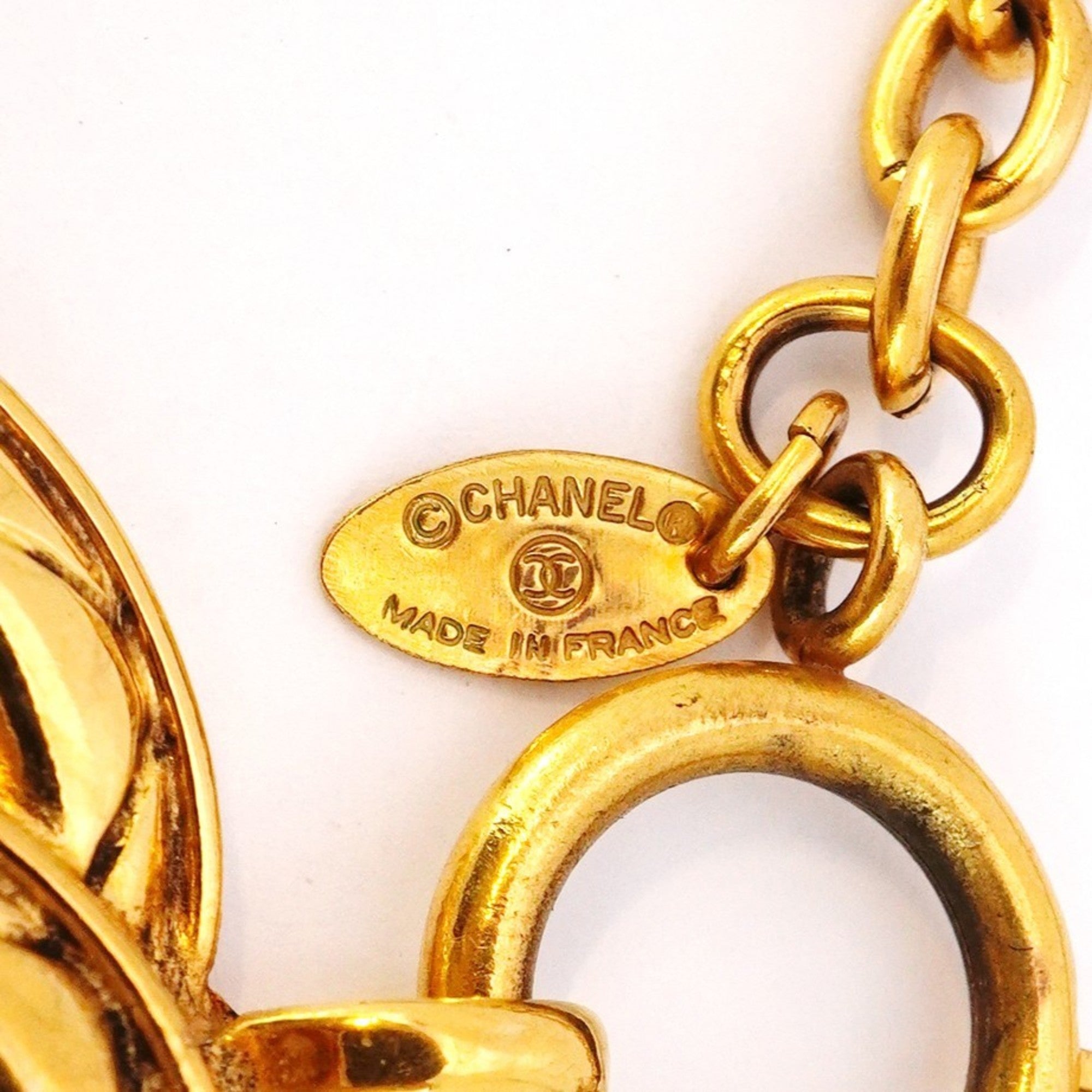 CC Logo Pendant Necklace Metal