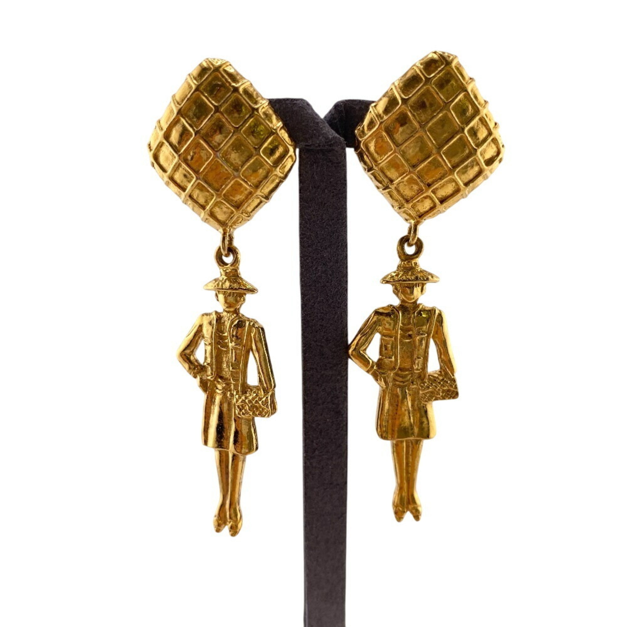 Mademoiselle Clip-On Earrings Metal Gold-Tone Metal