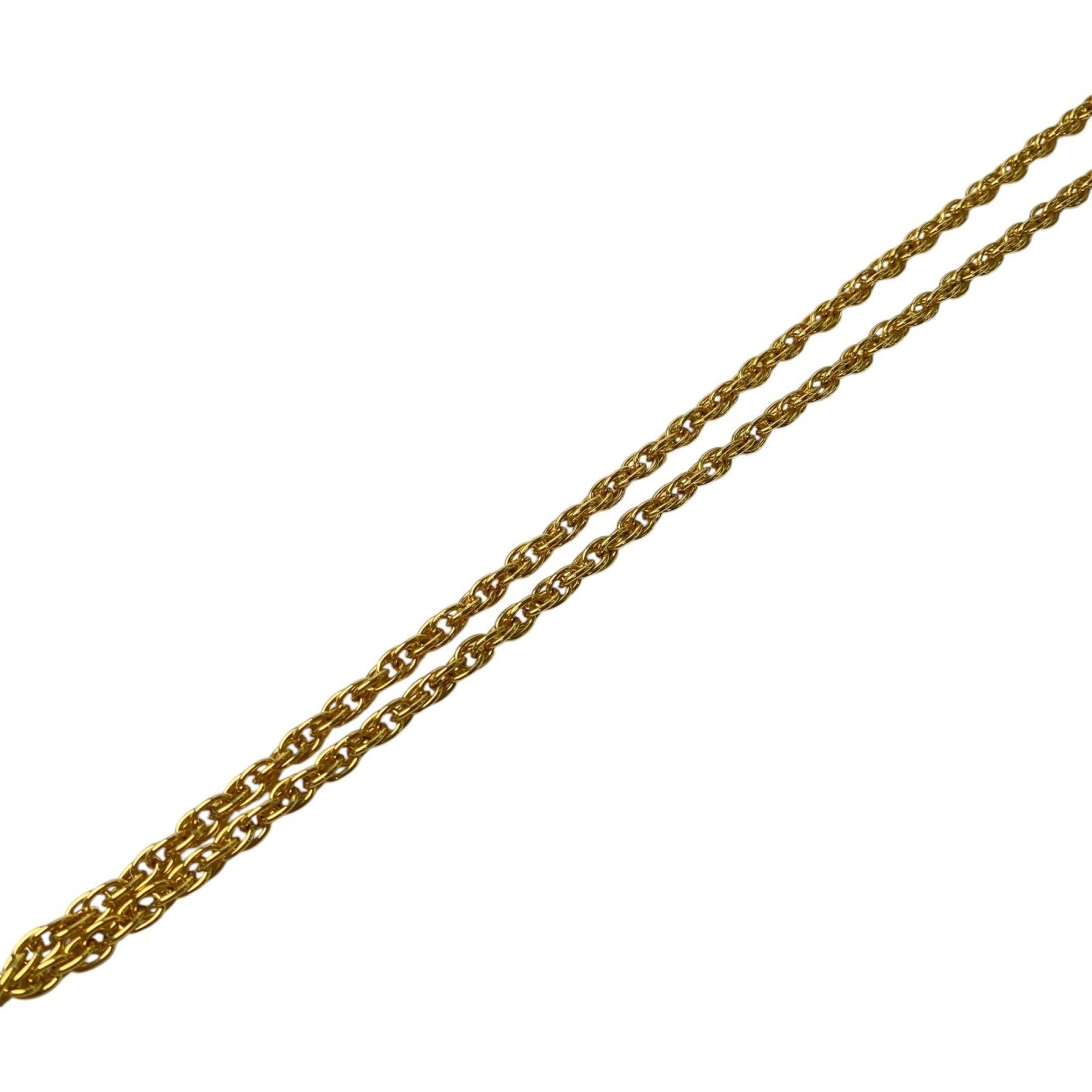 CC Logo Pendant Necklace Metal