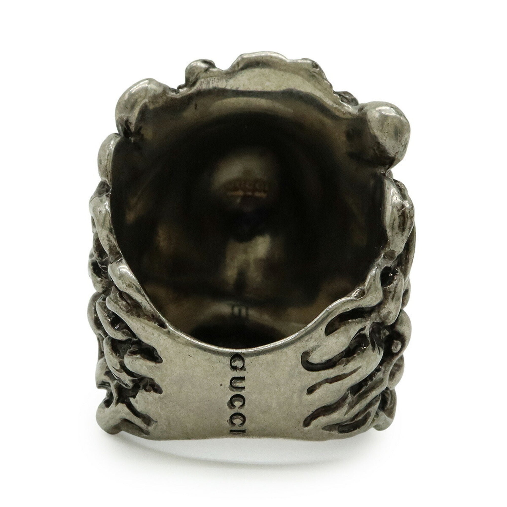 Lion Head Ring Metal Silver