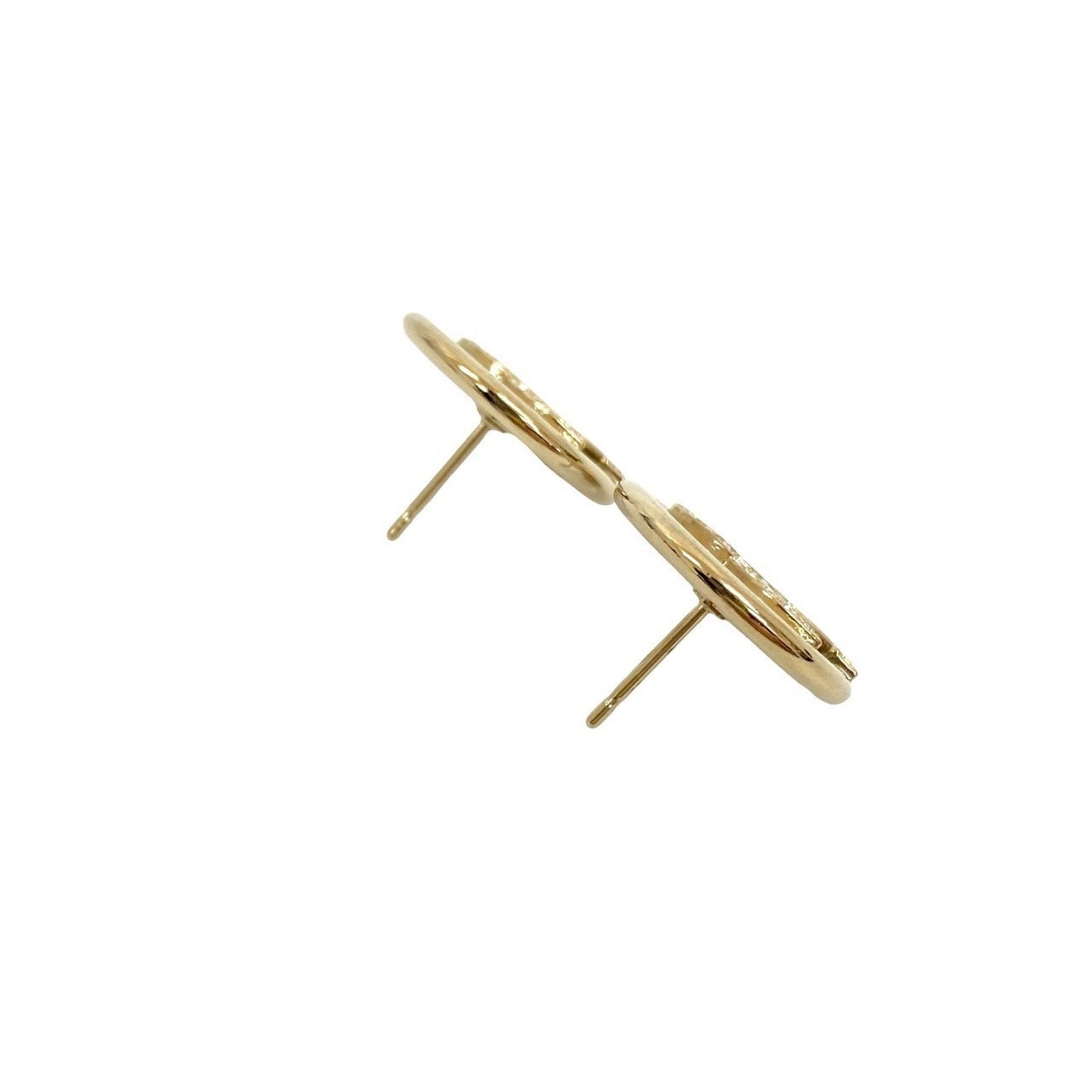 CC Logo Earrings Metal Gold-Tone Metal
