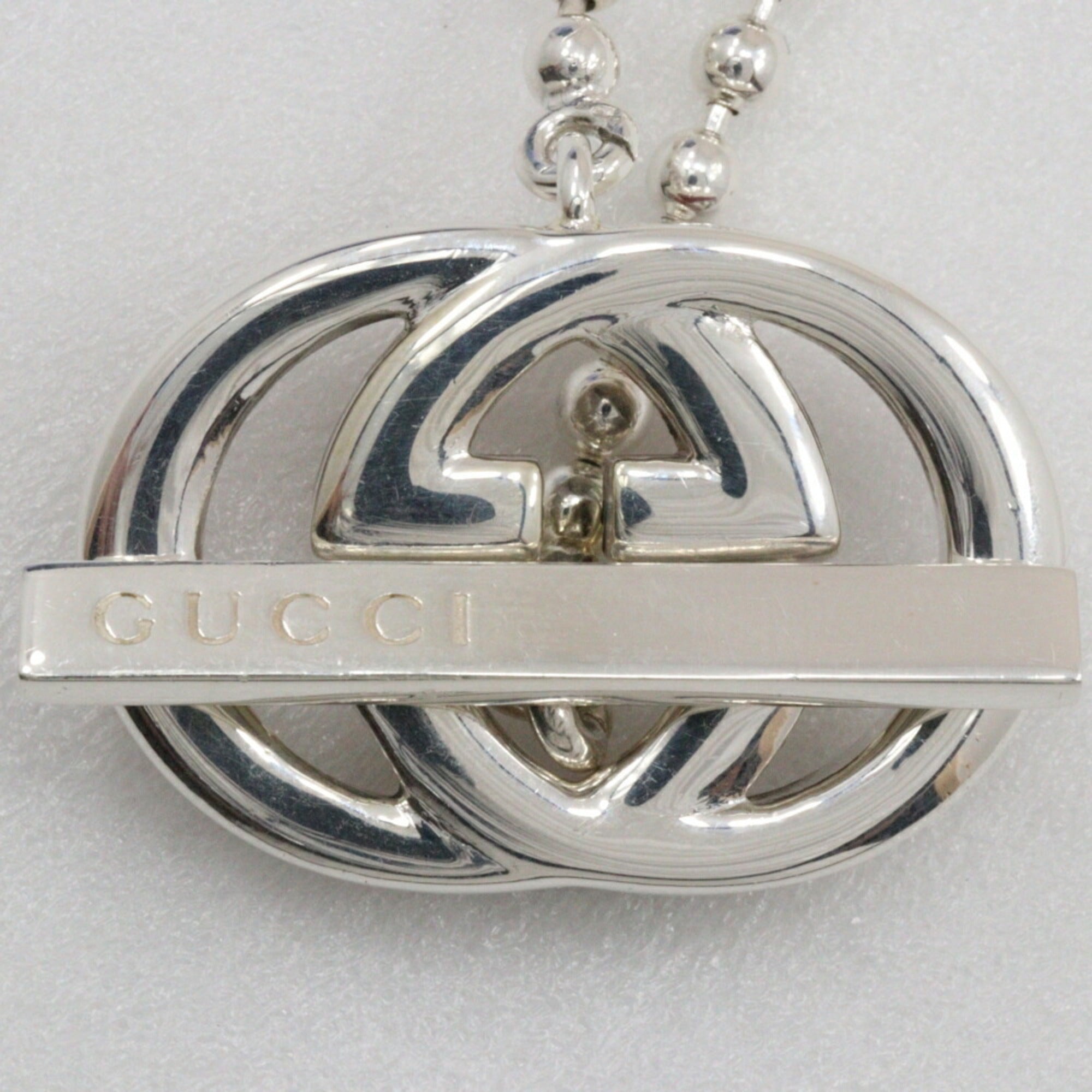 Interlocking G Bracelet Ball Chain Sterling Silver