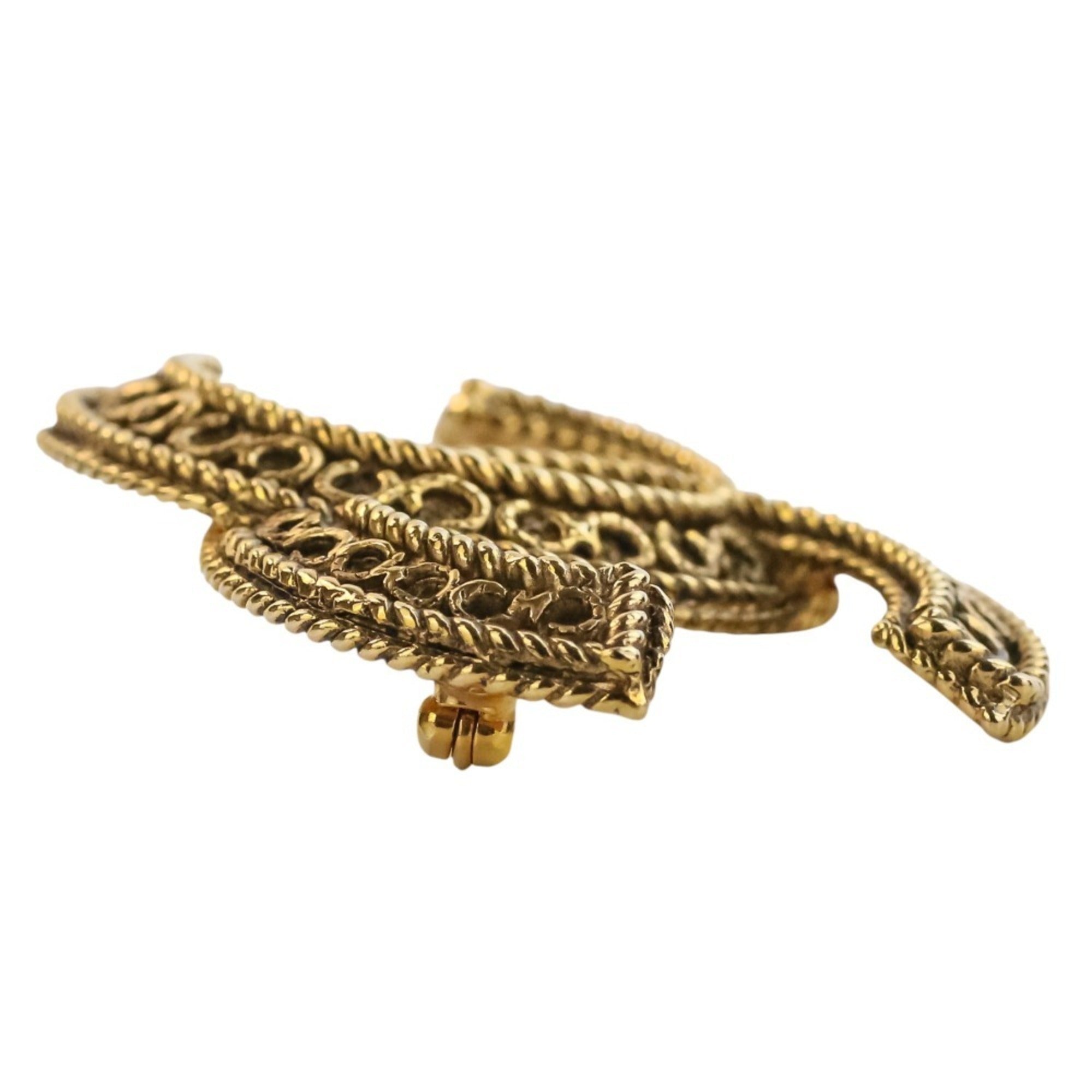 CC Logo Brooch Metal