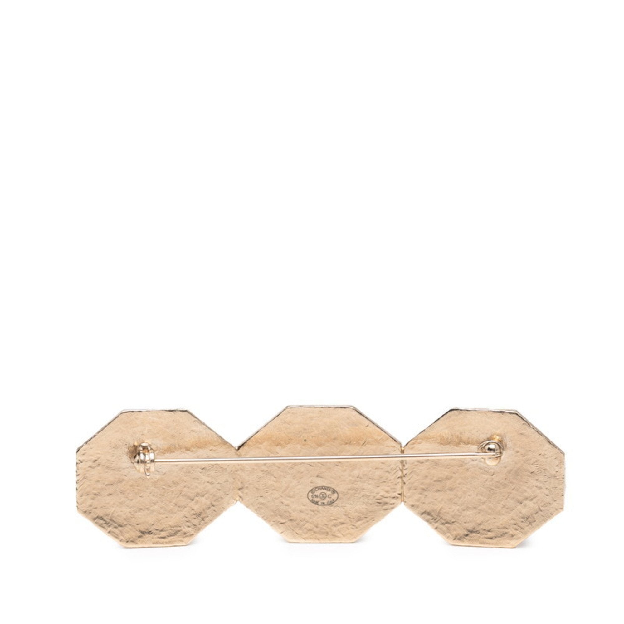 CC Logo Brooch Metal