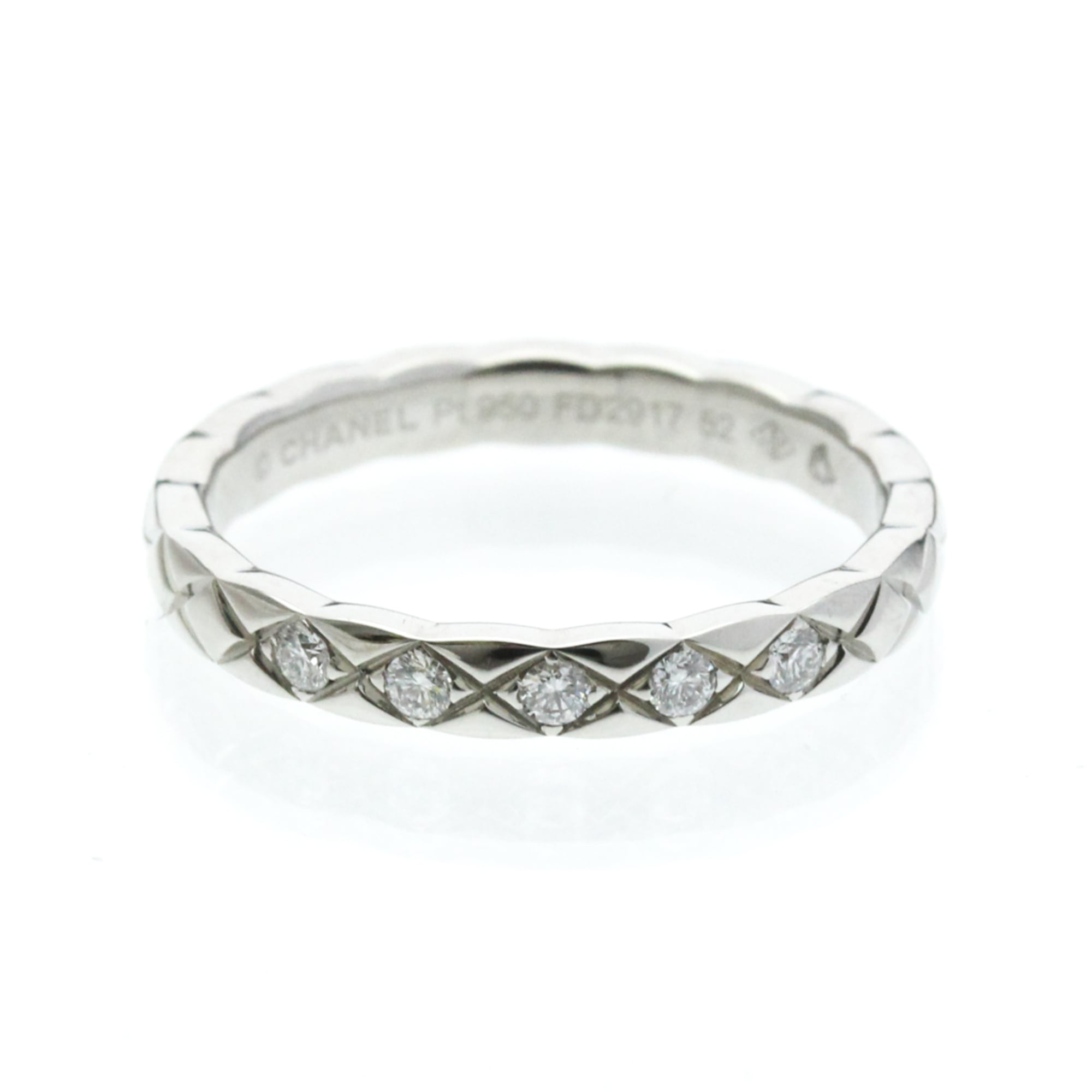 Coco Crush Ring Platinum Mini with Diamond