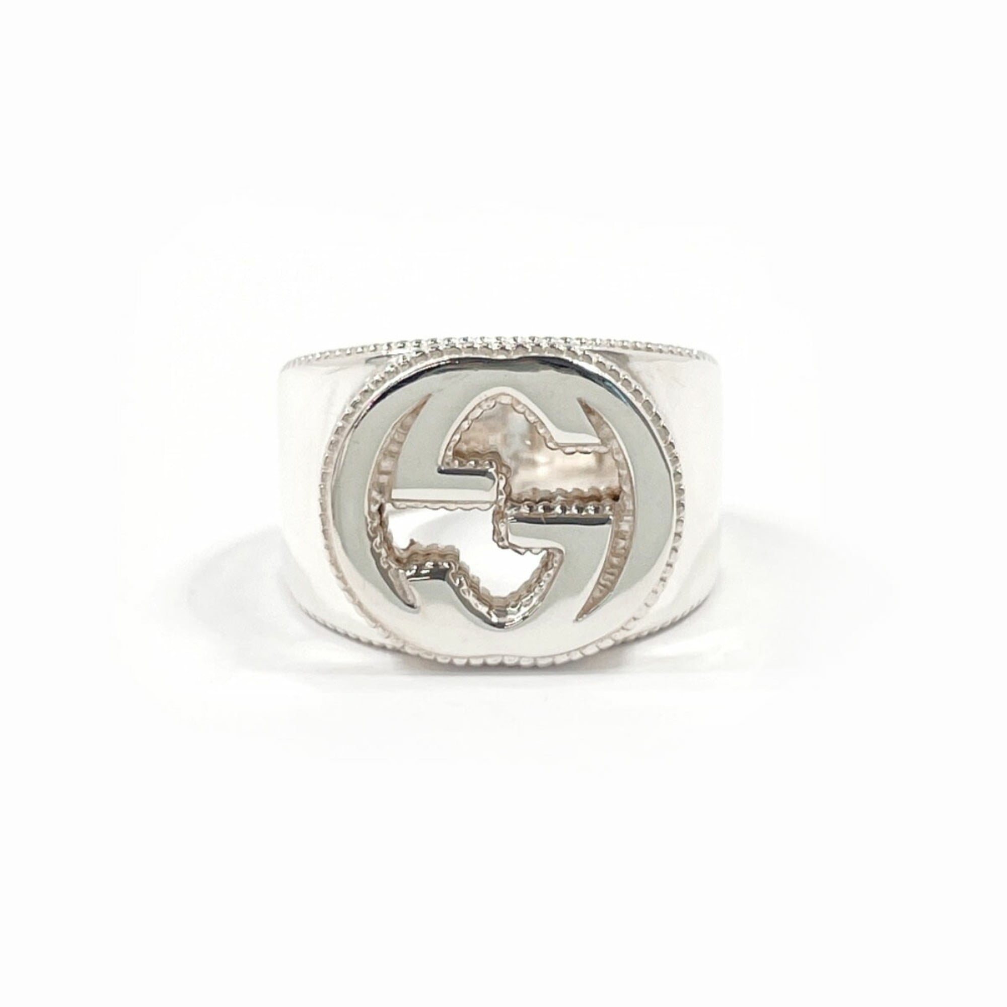 Interlocking G Ring Sterling Silver