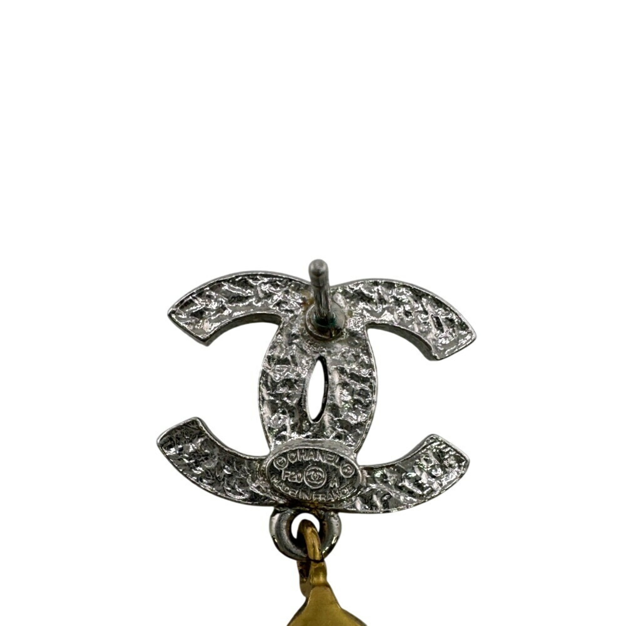 CC Logo Star Single Earring Gold-Tone Metal Gold-Tone Metal