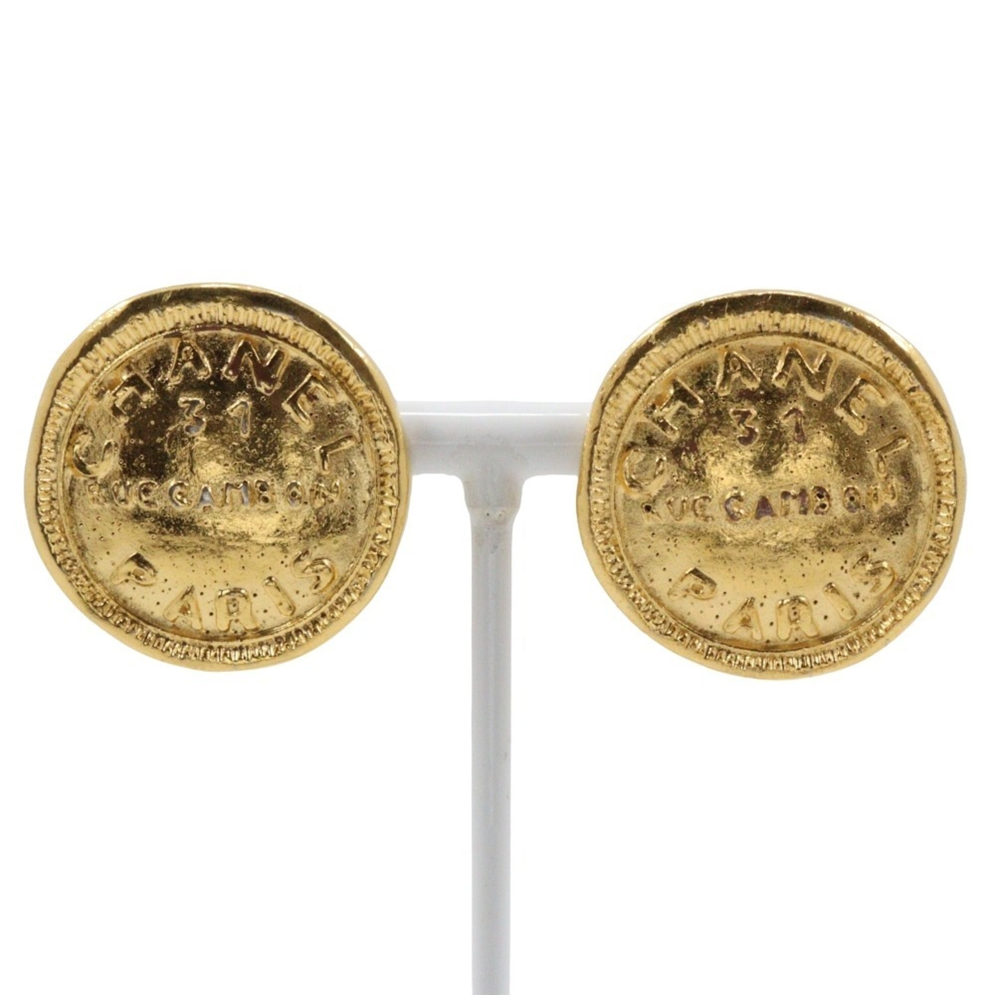 Clip-On Earrings Clip-On Gold-Tone Metal