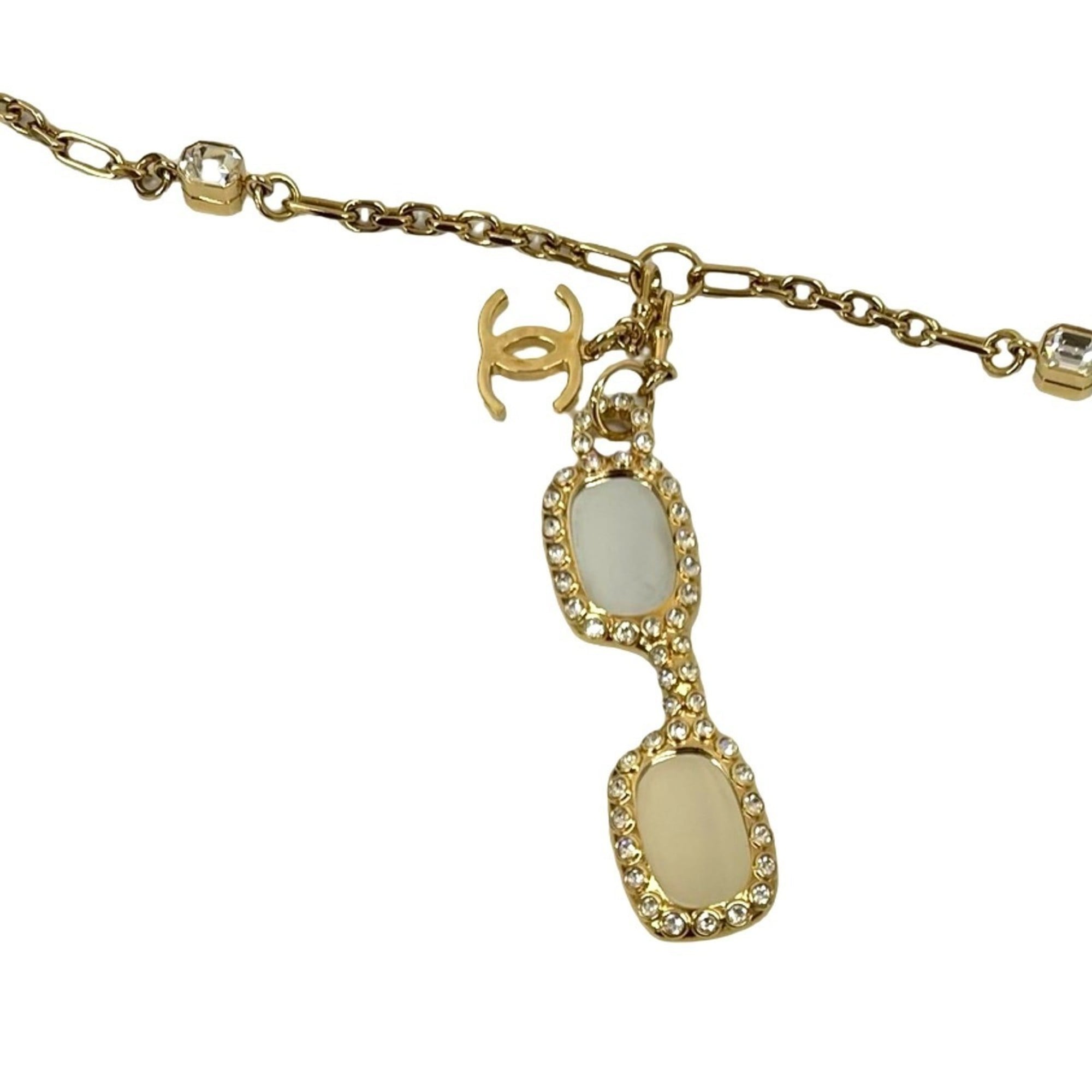 CC Logo Chain Pendant Necklace Metal