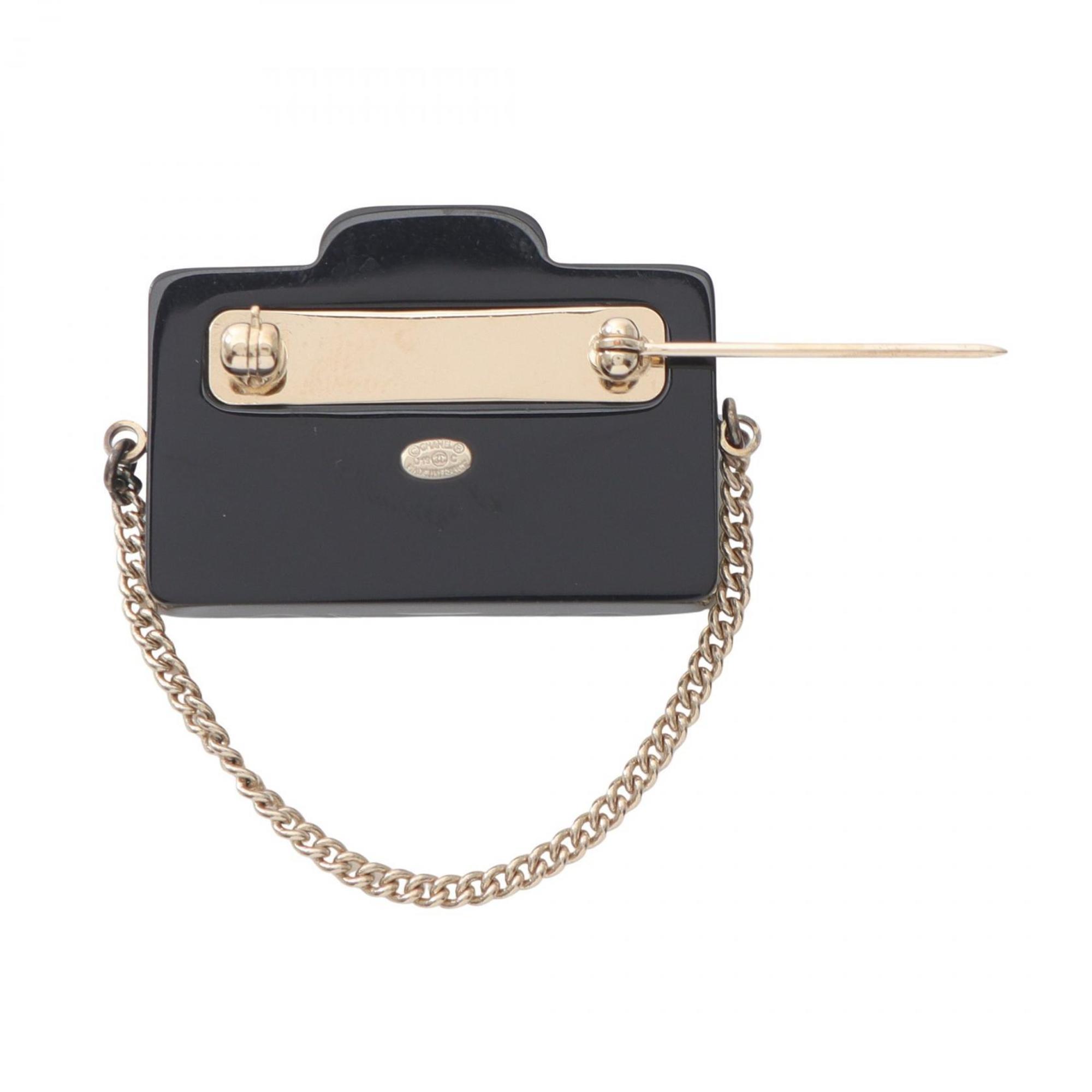 CC Logo Brooch Metal