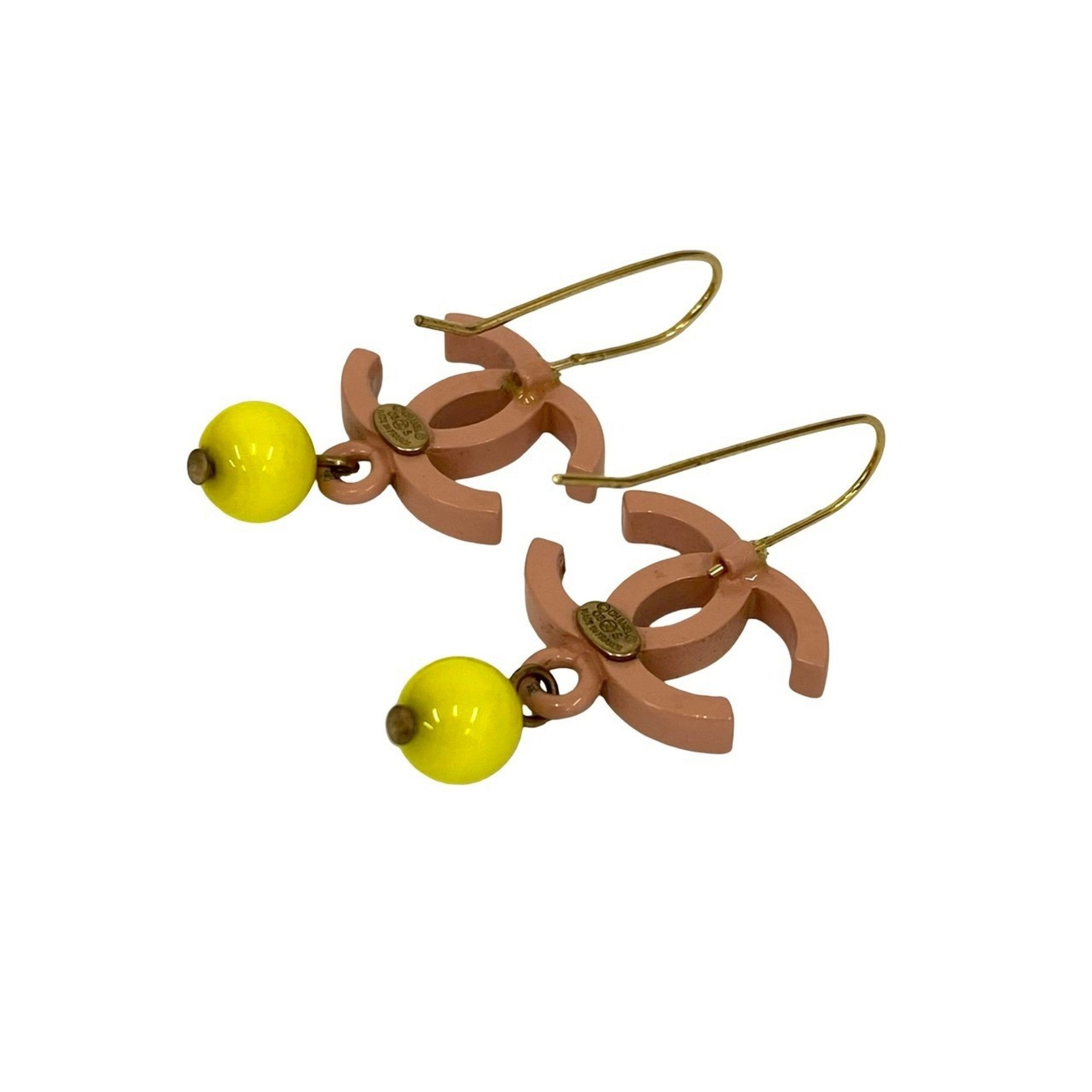 CC Logo Ball Earrings Metal