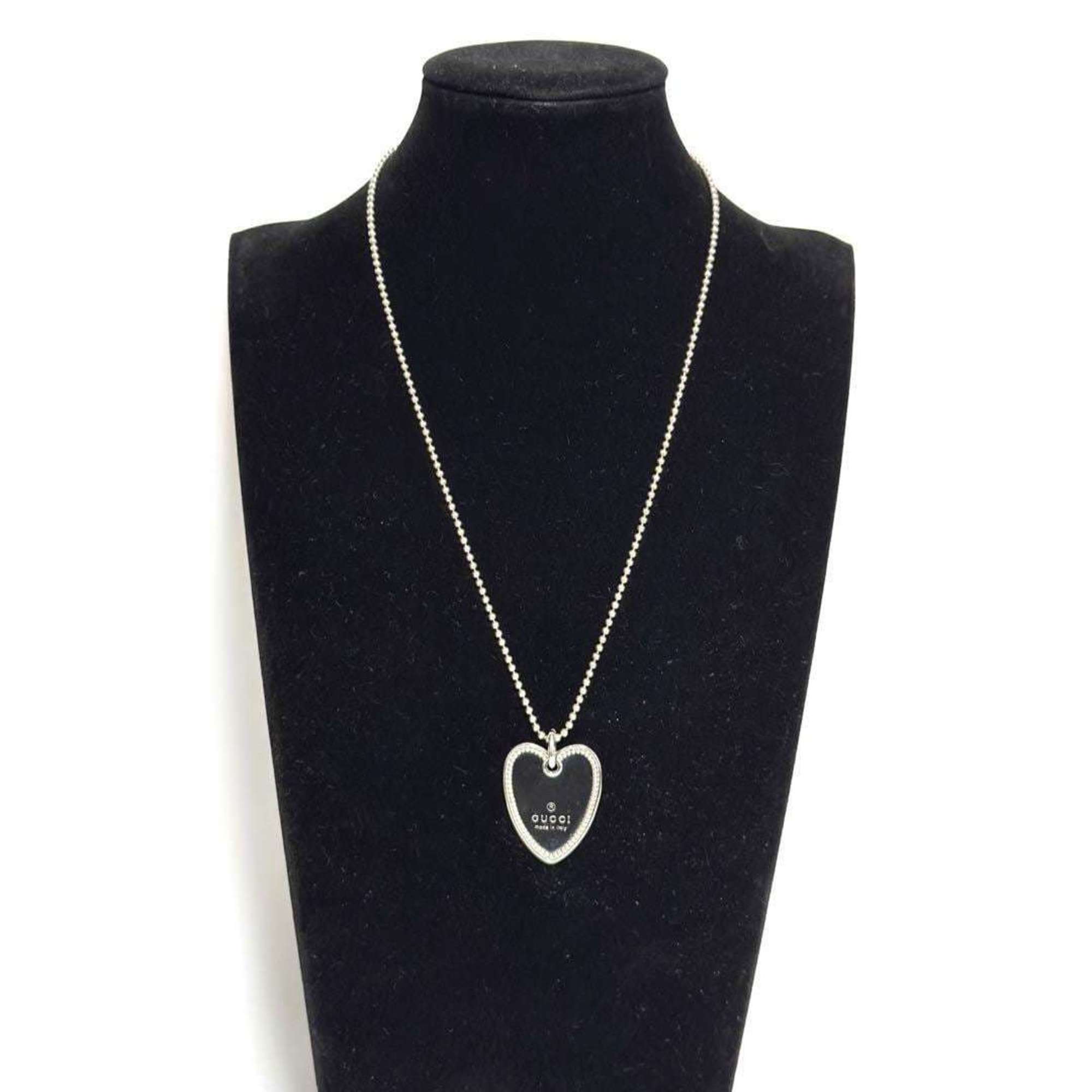 Pendant Necklace Trademark Heart Tag Sterling Silver