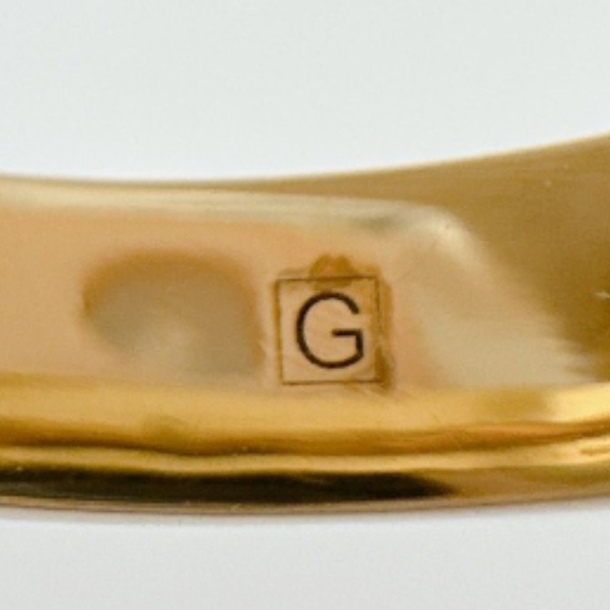 Chain Effect GG S Flower Ring Metal Gold