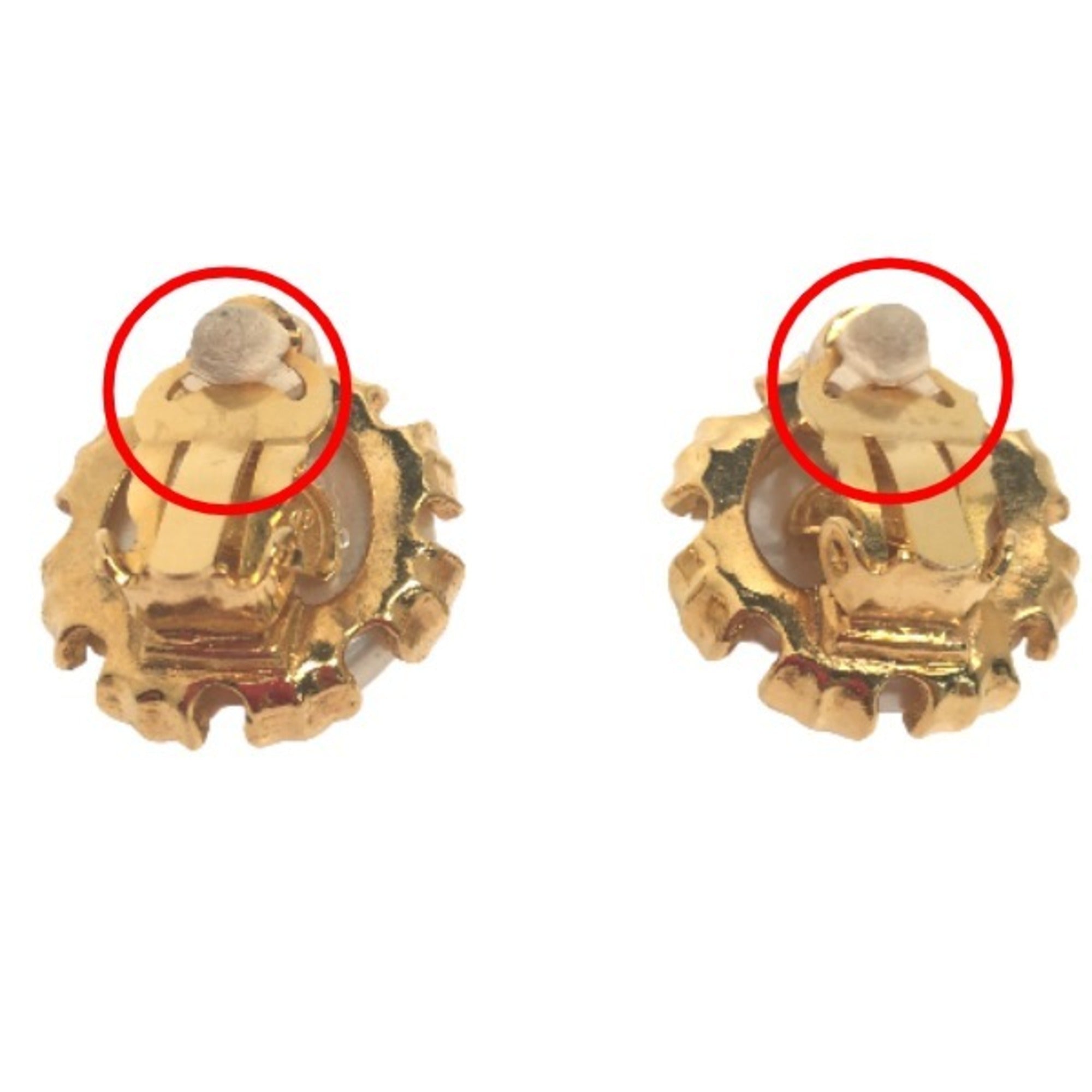 Clip-On Earrings Clip-On Gold-Tone Metal