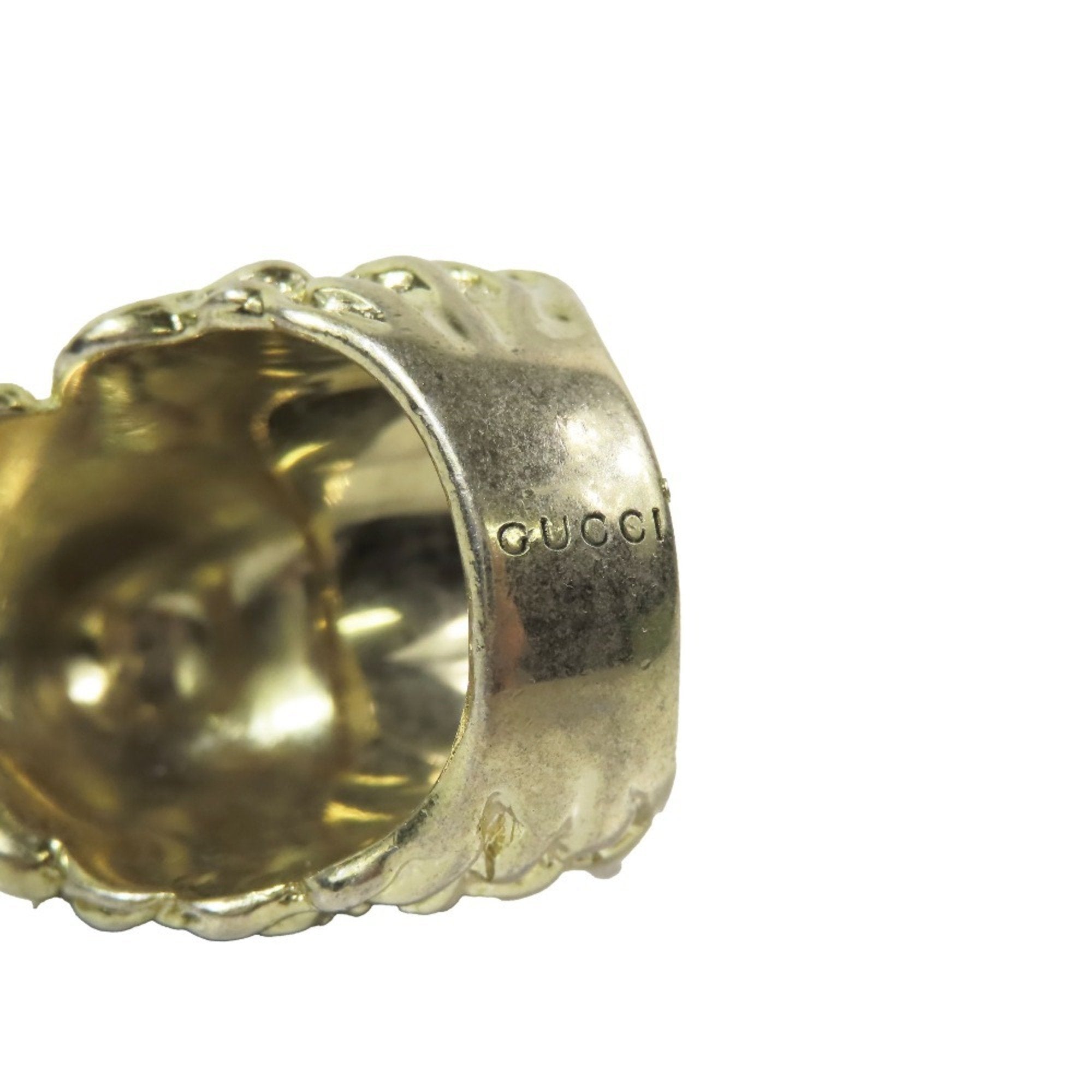 Band Ring Gold with Crystal
