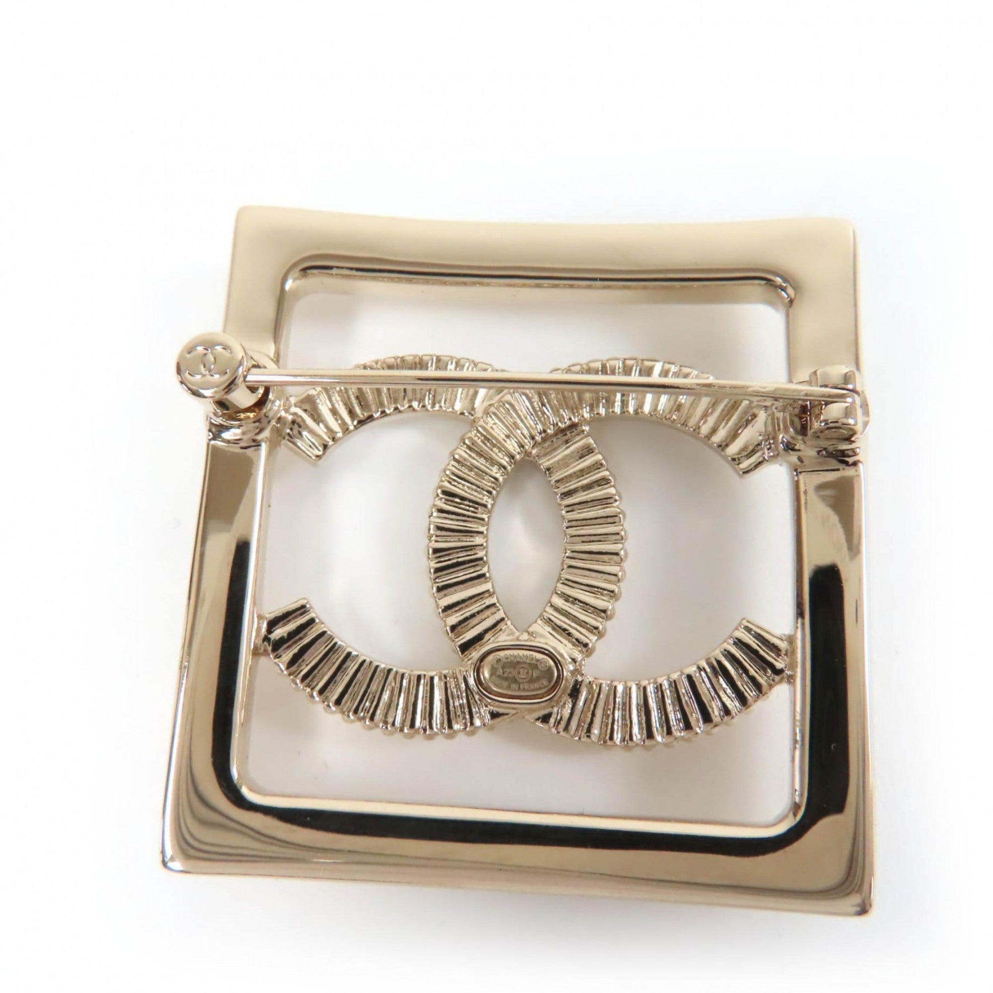 CC Logo Brooch Metal