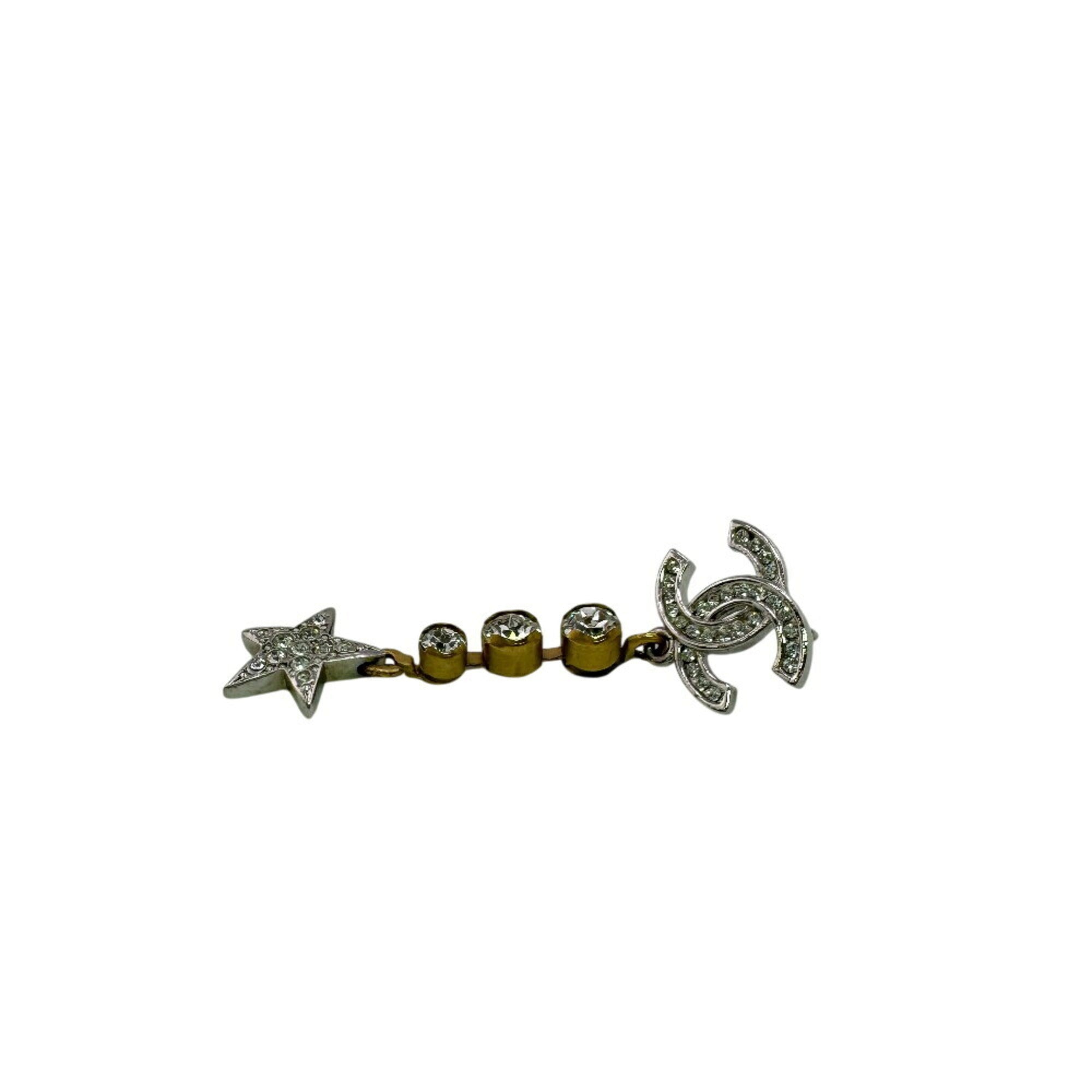 CC Logo Star Single Earring Gold-Tone Metal Gold-Tone Metal