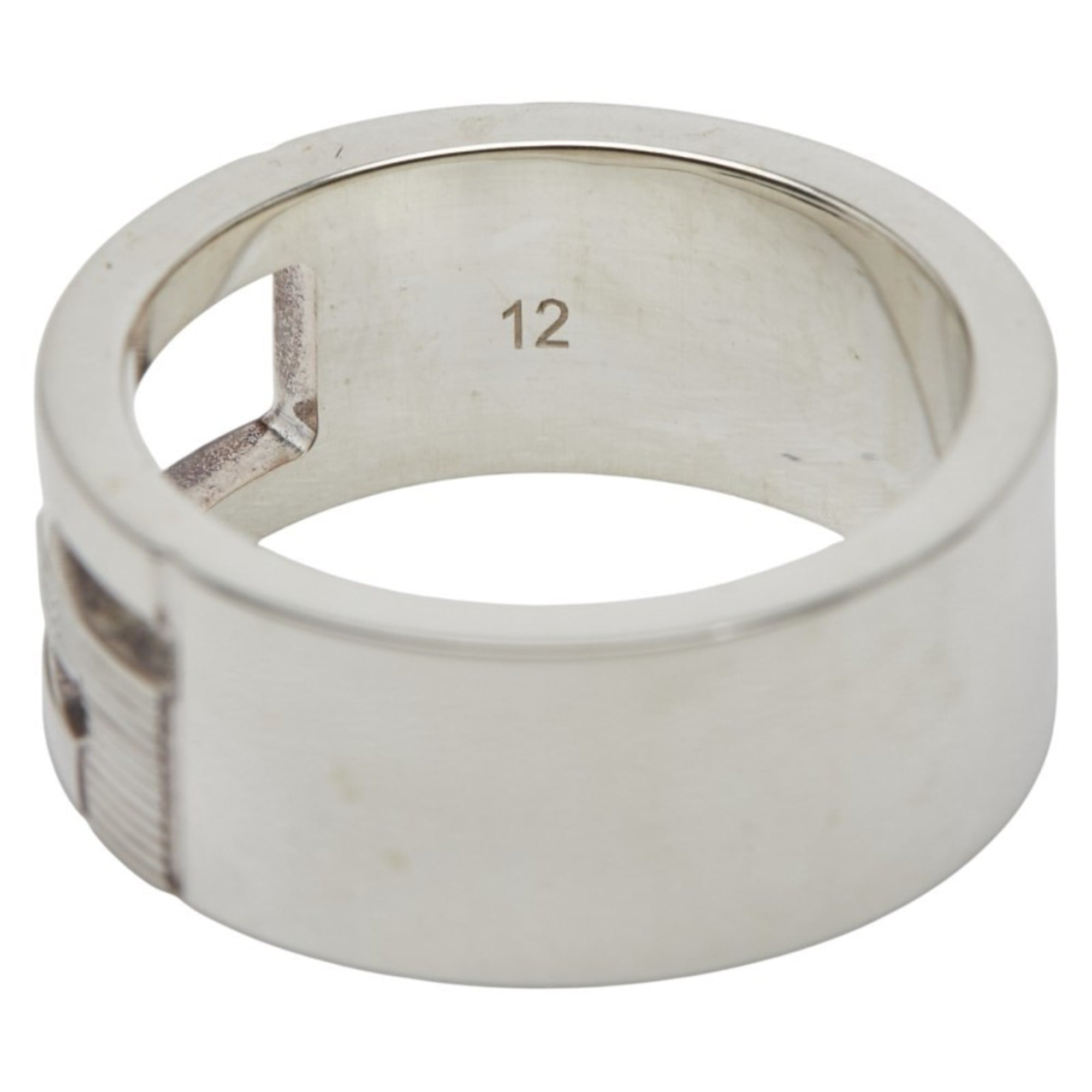 Cutout G Ring Sterling Silver