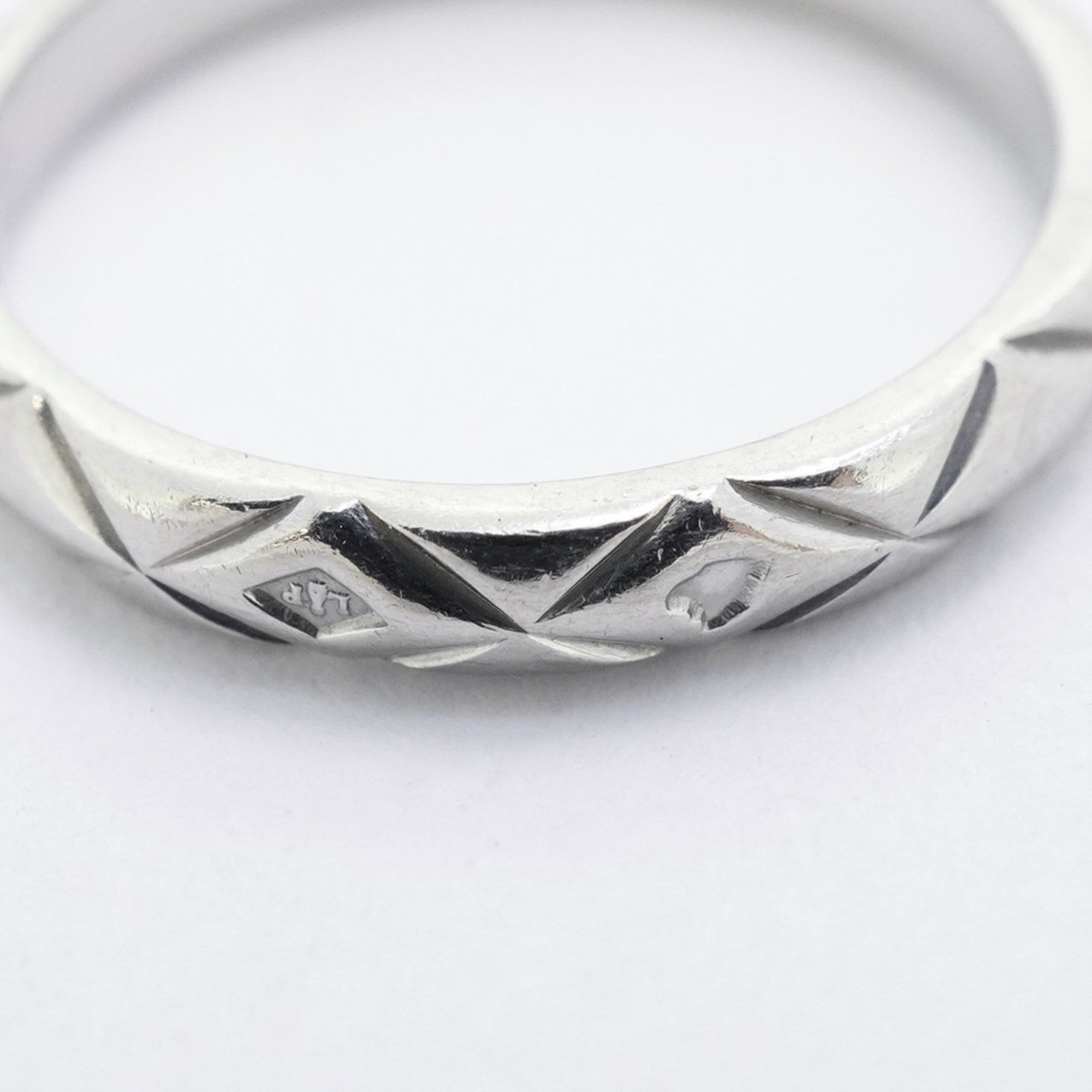 Matelasse Ring Platinum with Diamond
